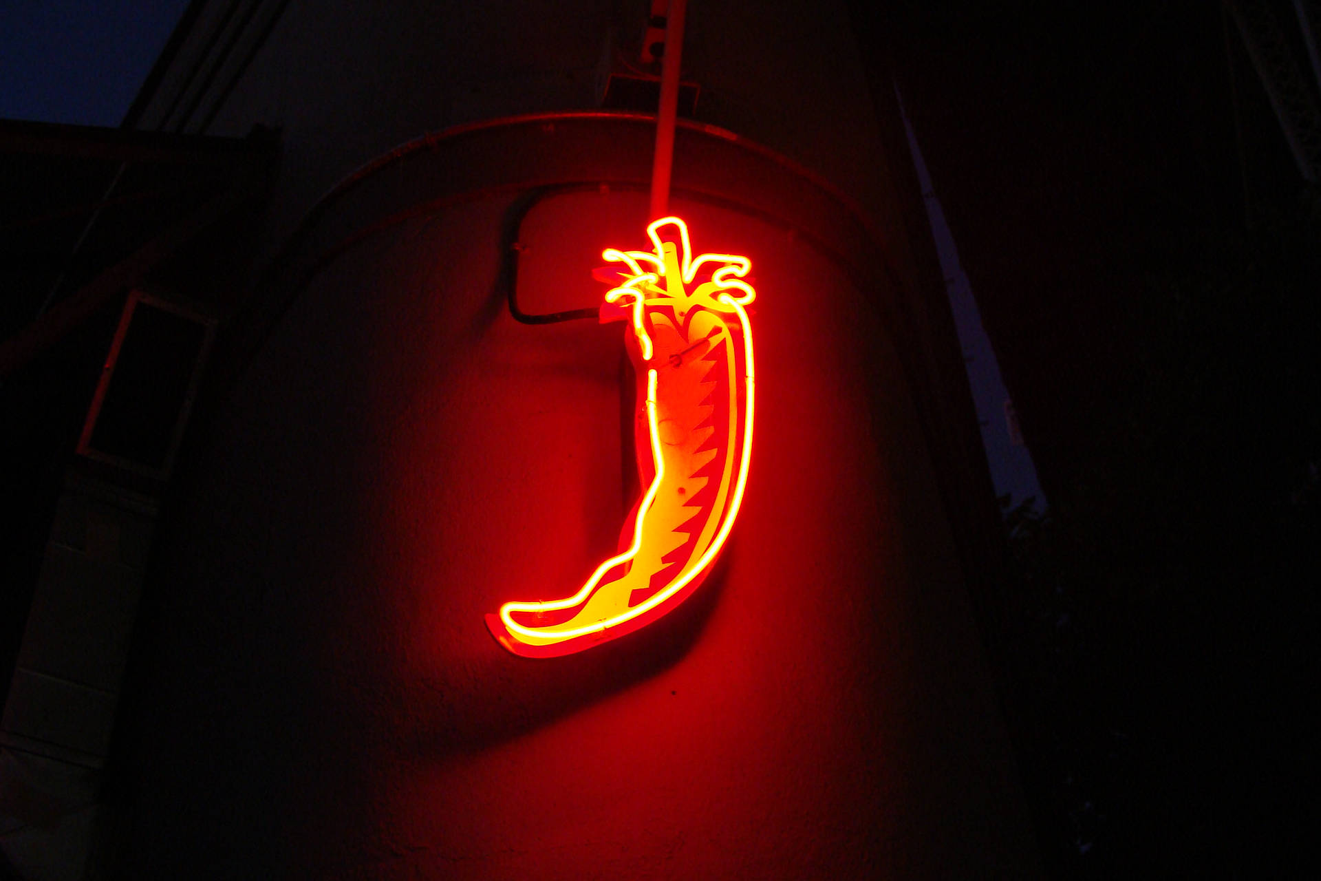 Hình nền Đèn Neon Ớt Đỏ
