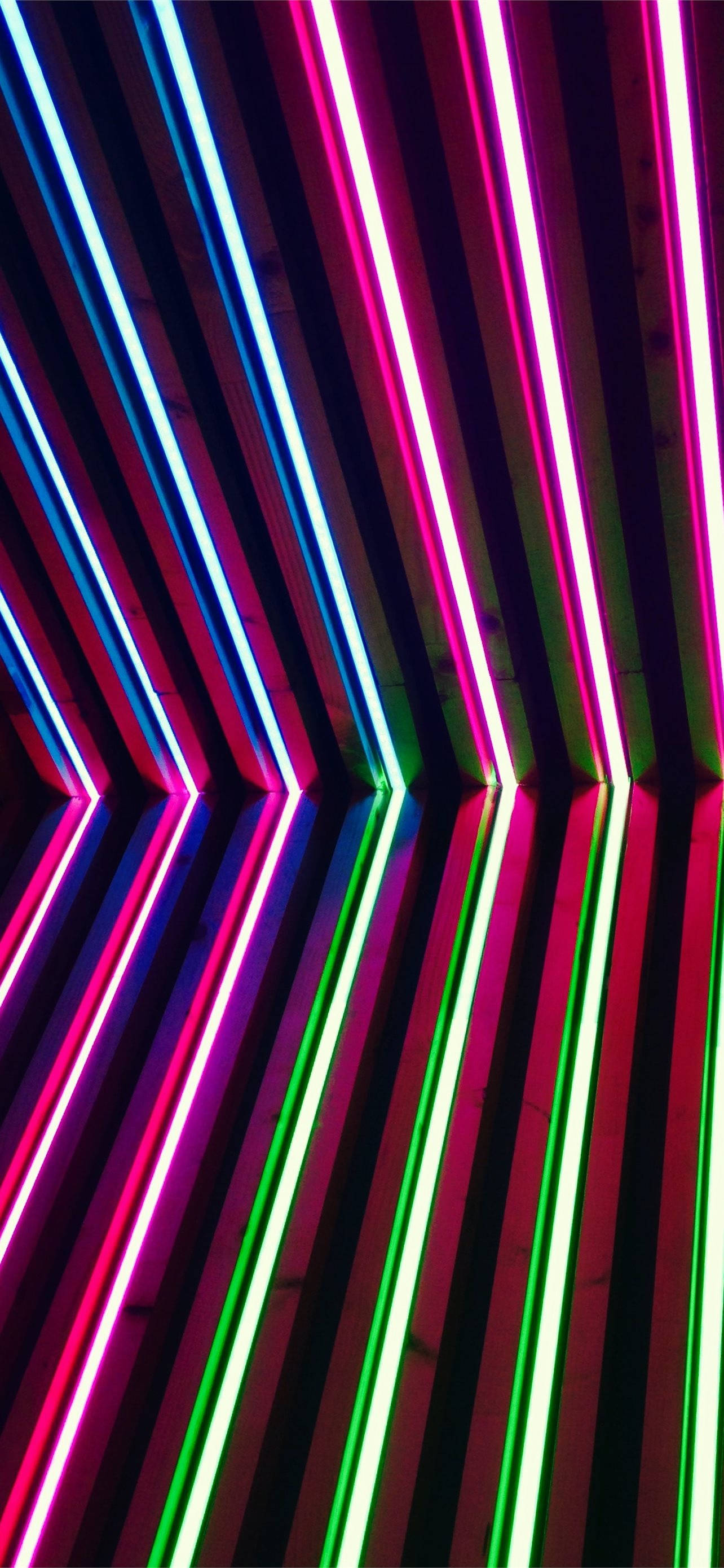 Đèn Ống Tím Neon iPhone Hình nền