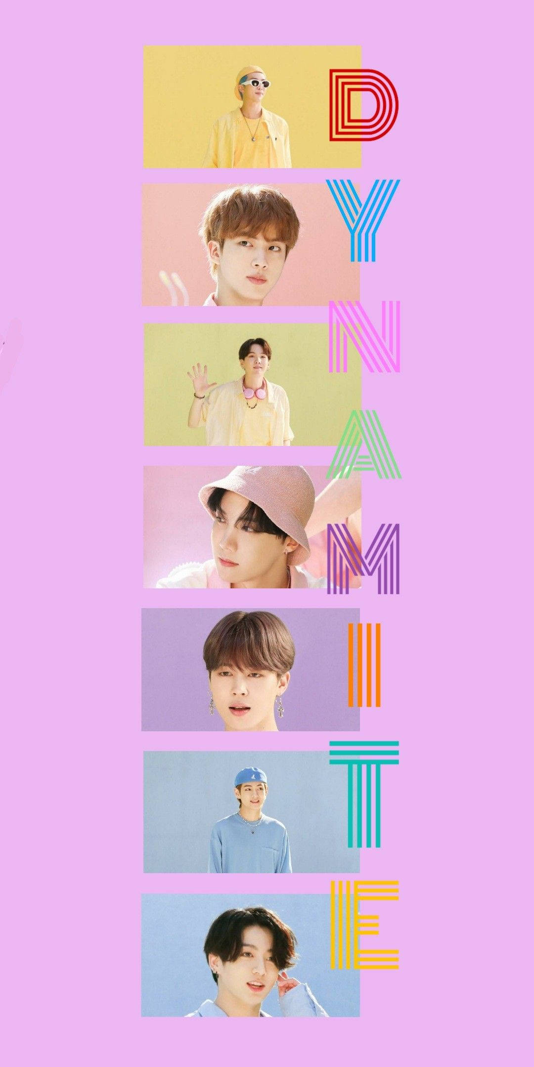 Điện thoại BTS Dynamite tím thẩm mỹ Hình nền