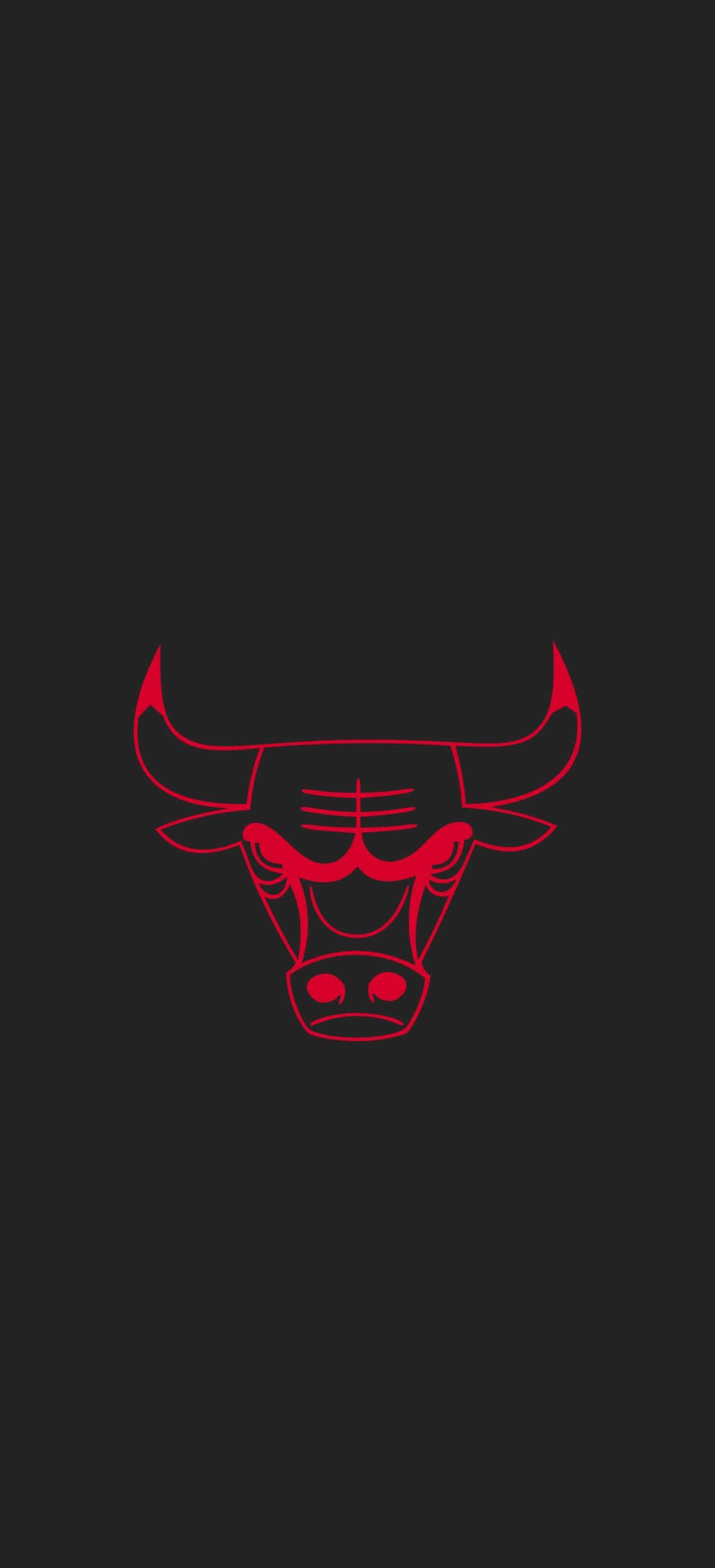 Điện thoại đèn neon đỏ Chicago Bulls Hình nền