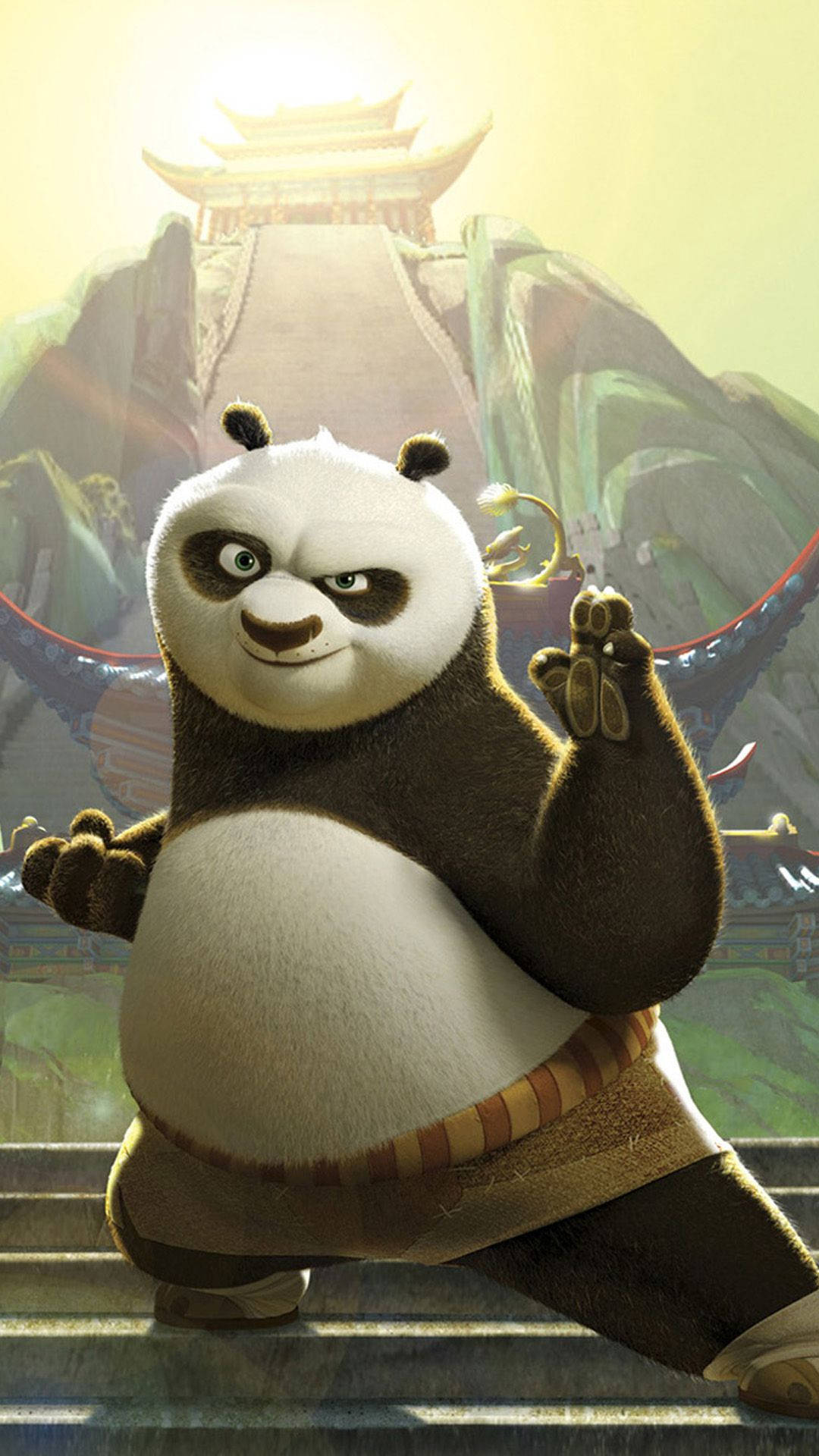 Điện thoại hoạt hình Kung Fu Panda Hình nền