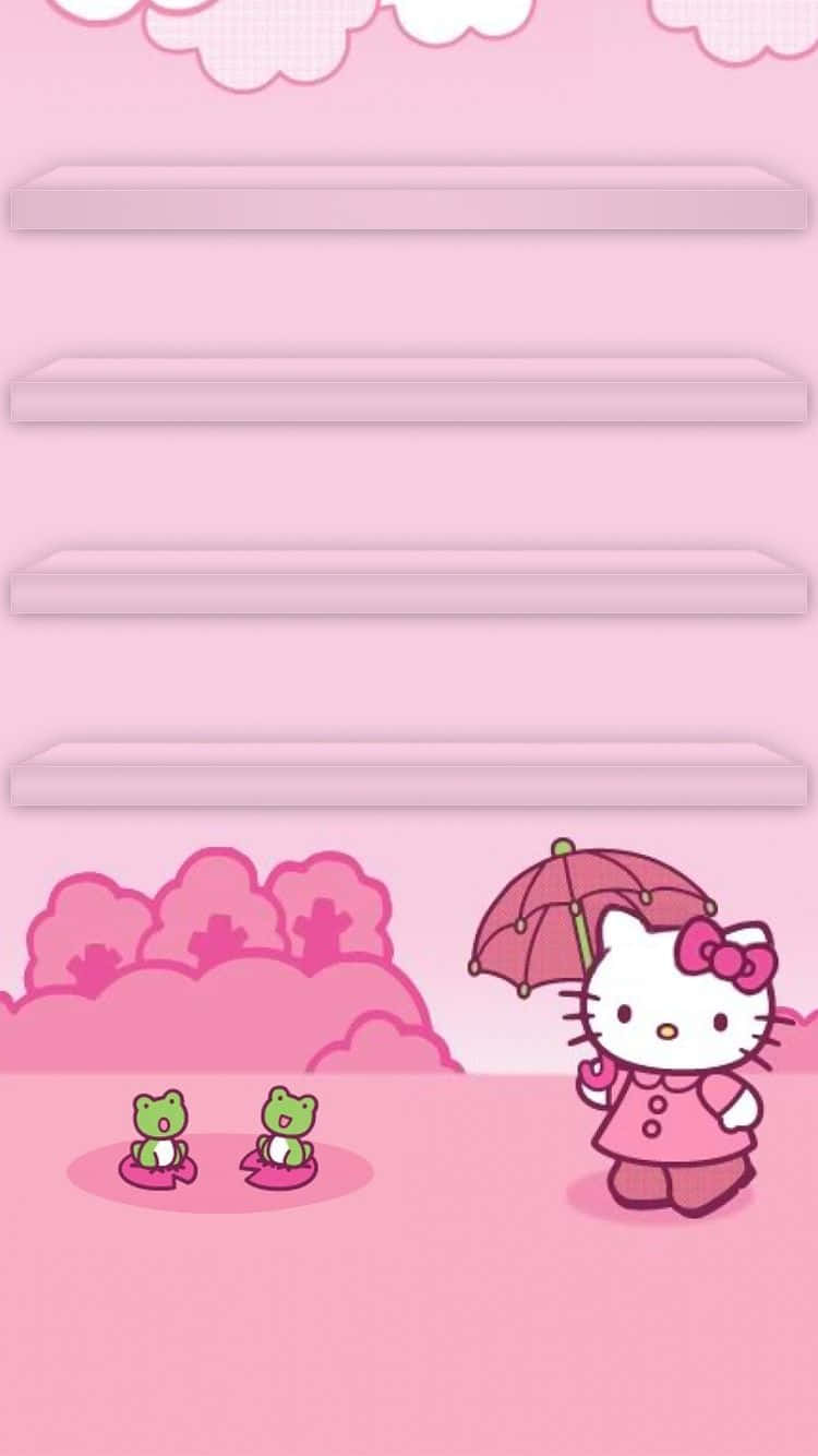 Điện thoại màu hồng Sanrio Hình nền