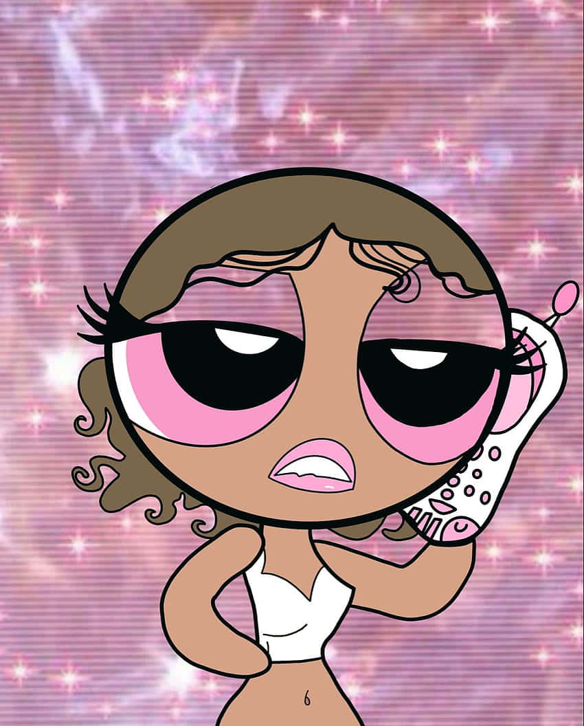 Điện thoại Powerpuff Phong cách Hoạt hình PFP Hình nền