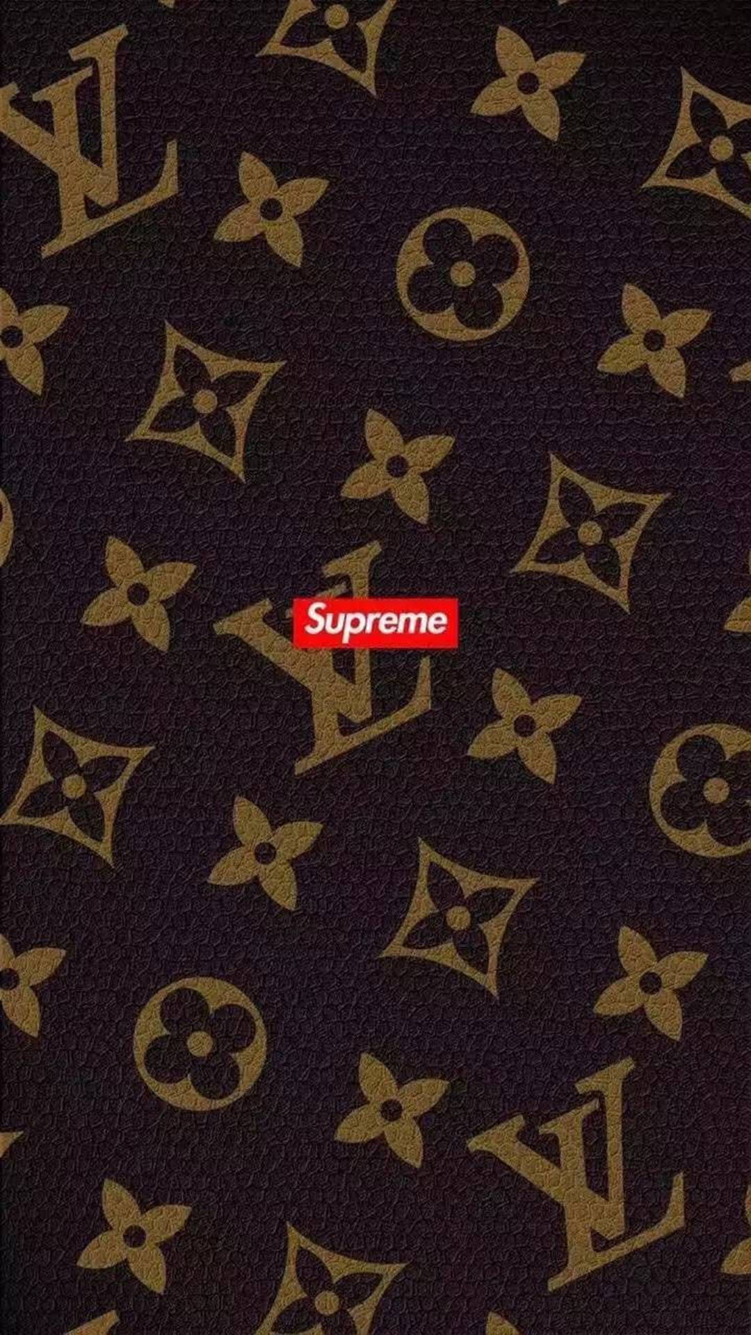 Điện thoại Supreme và Louis Vuitton da cao cấp Hình nền