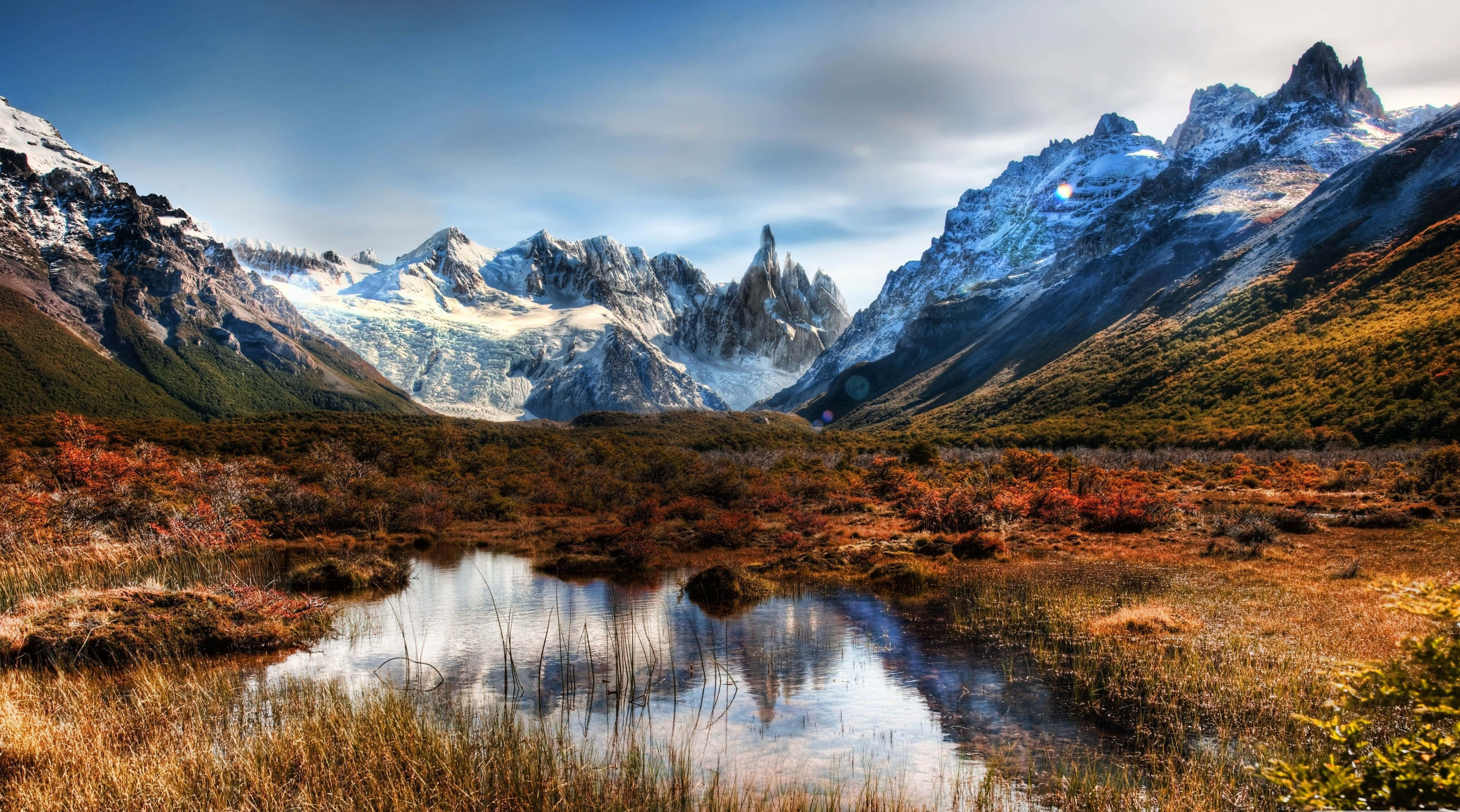 Đỉnh núi Cerro Torre 4K Siêu Nét Phong Cảnh Hình nền