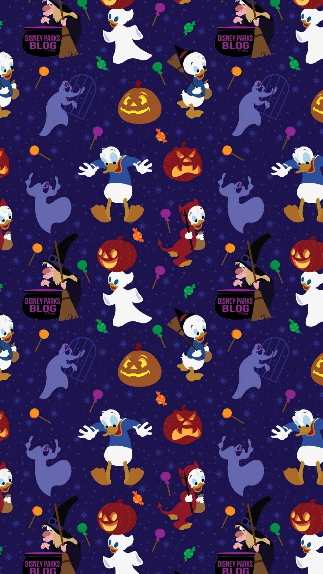 Disney Hoạt Hình Vịt Donald Halloween Hình nền
