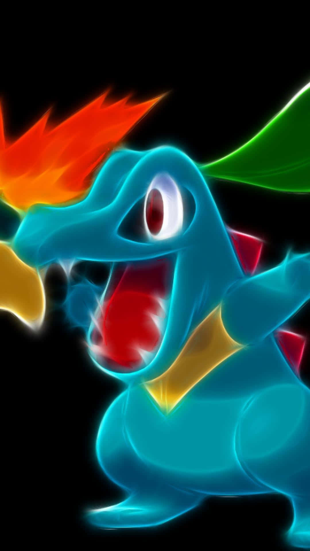 Đồ họa Totodile Neon Hình nền