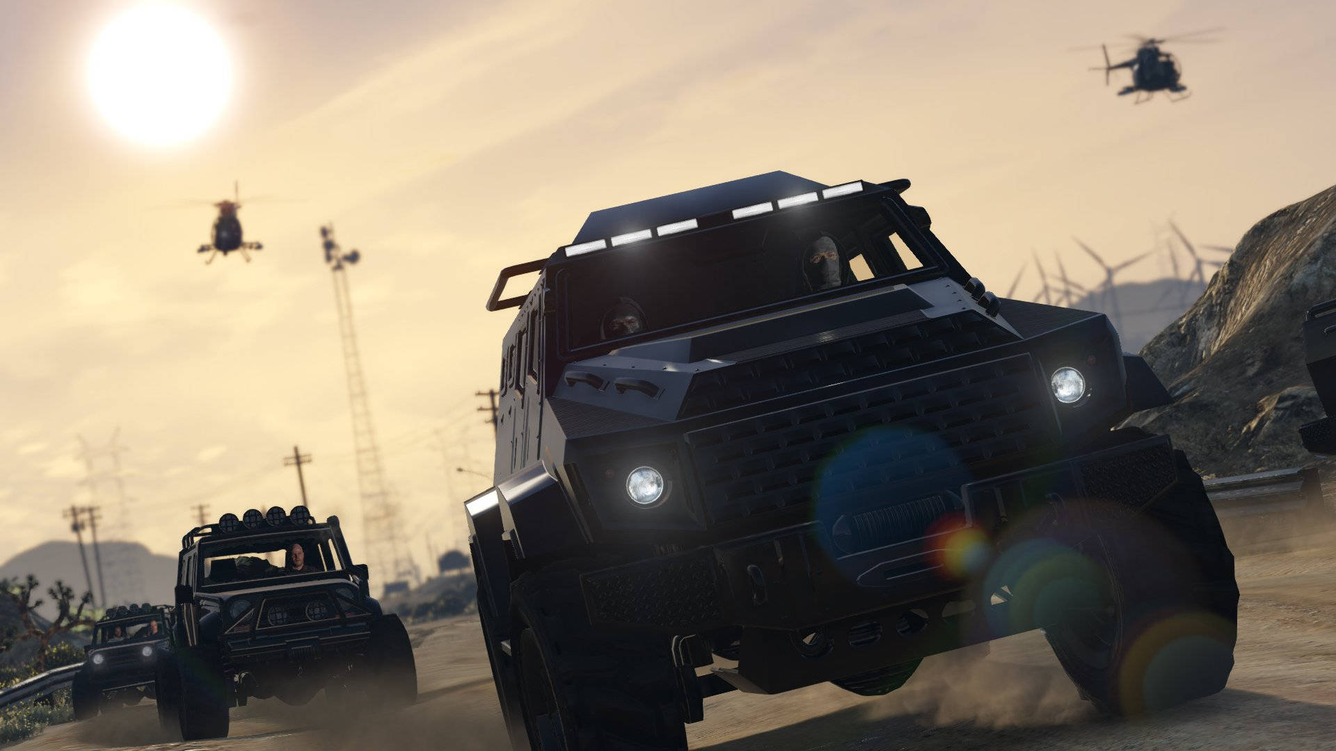 Đoàn xe GTA ngầu Hình nền