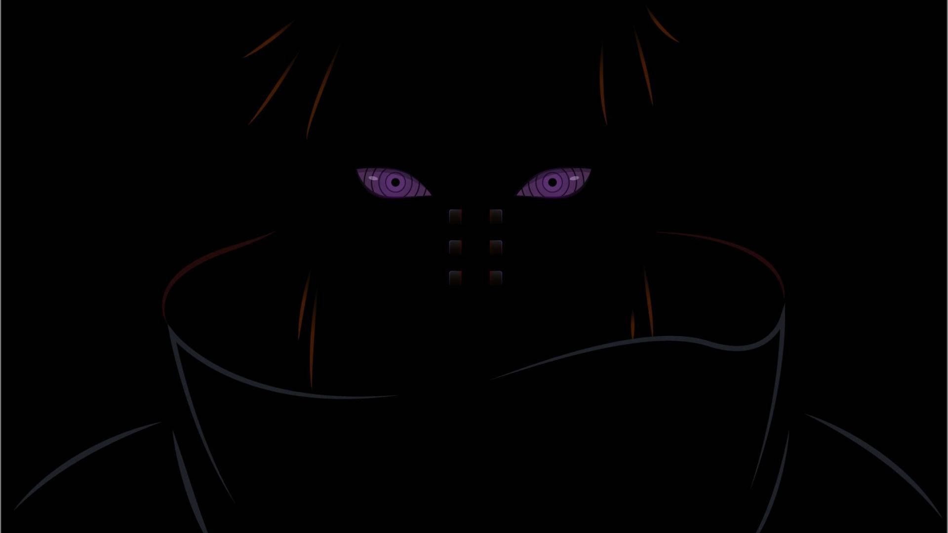 Đôi mắt Rinnegan của Pain trong Naruto cho laptop Hình nền