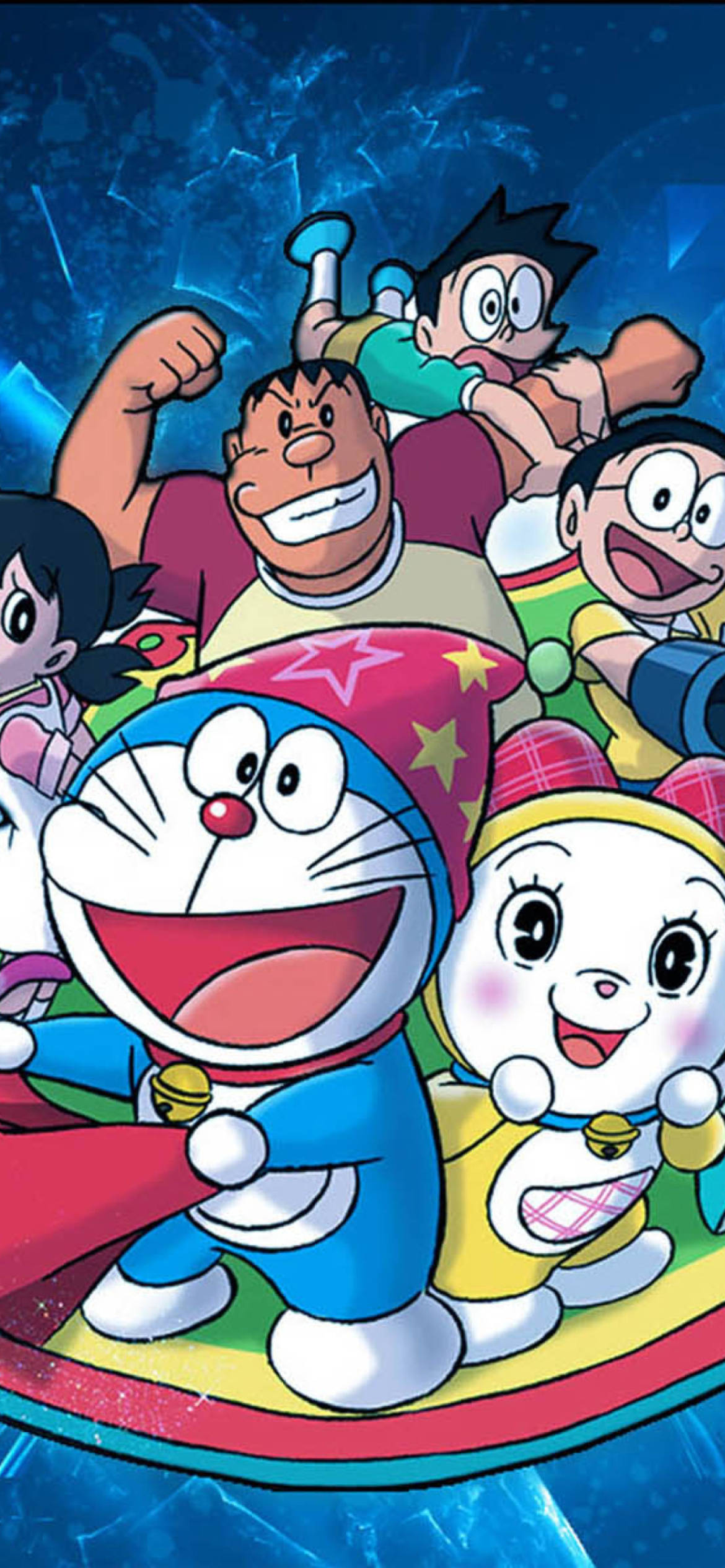 Doraemon và những người bạn vui vẻ iPhone Hình nền