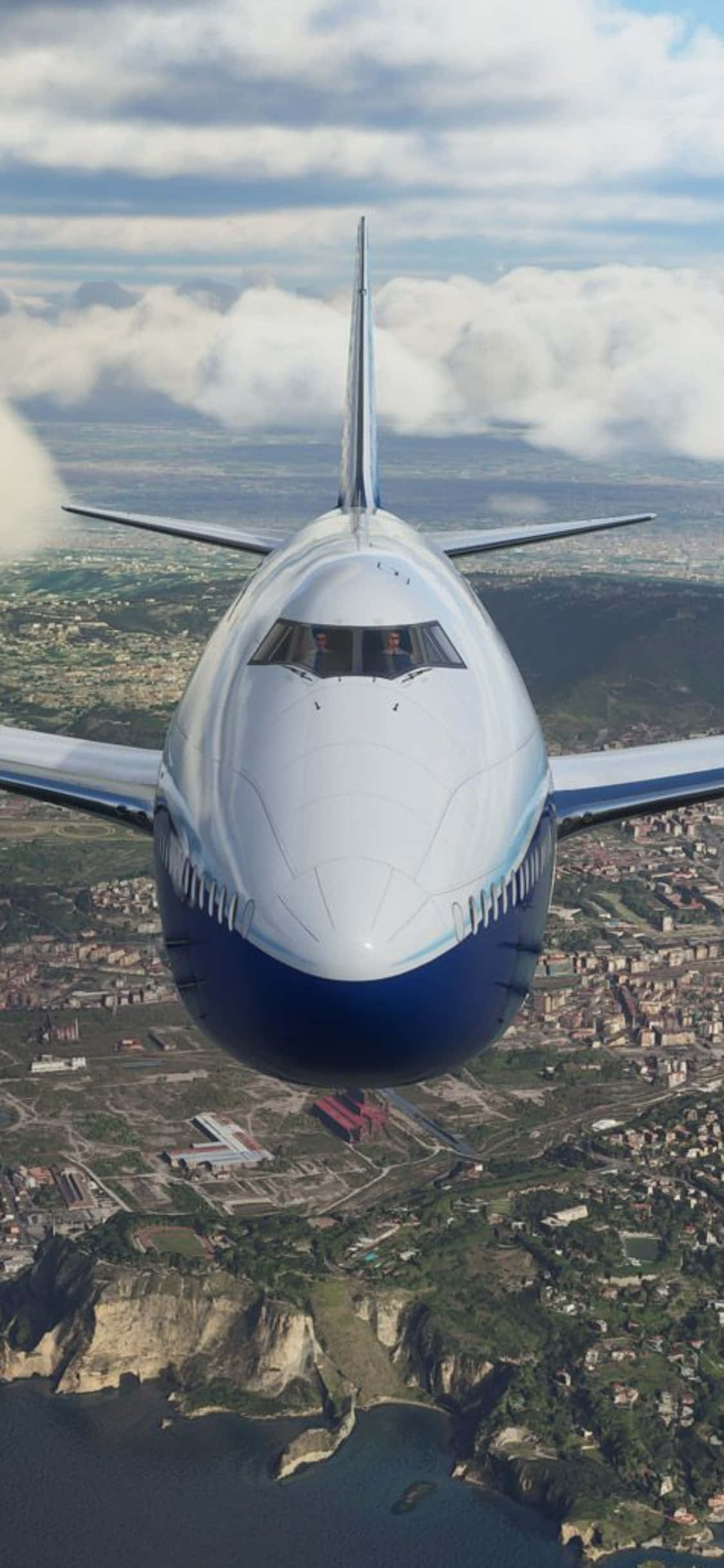 Đưa niềm đam mê khám phá bầu trời của bạn lên những tầm cao mới với iPhone Xs và Microsoft Flight Simulator. Hình nền