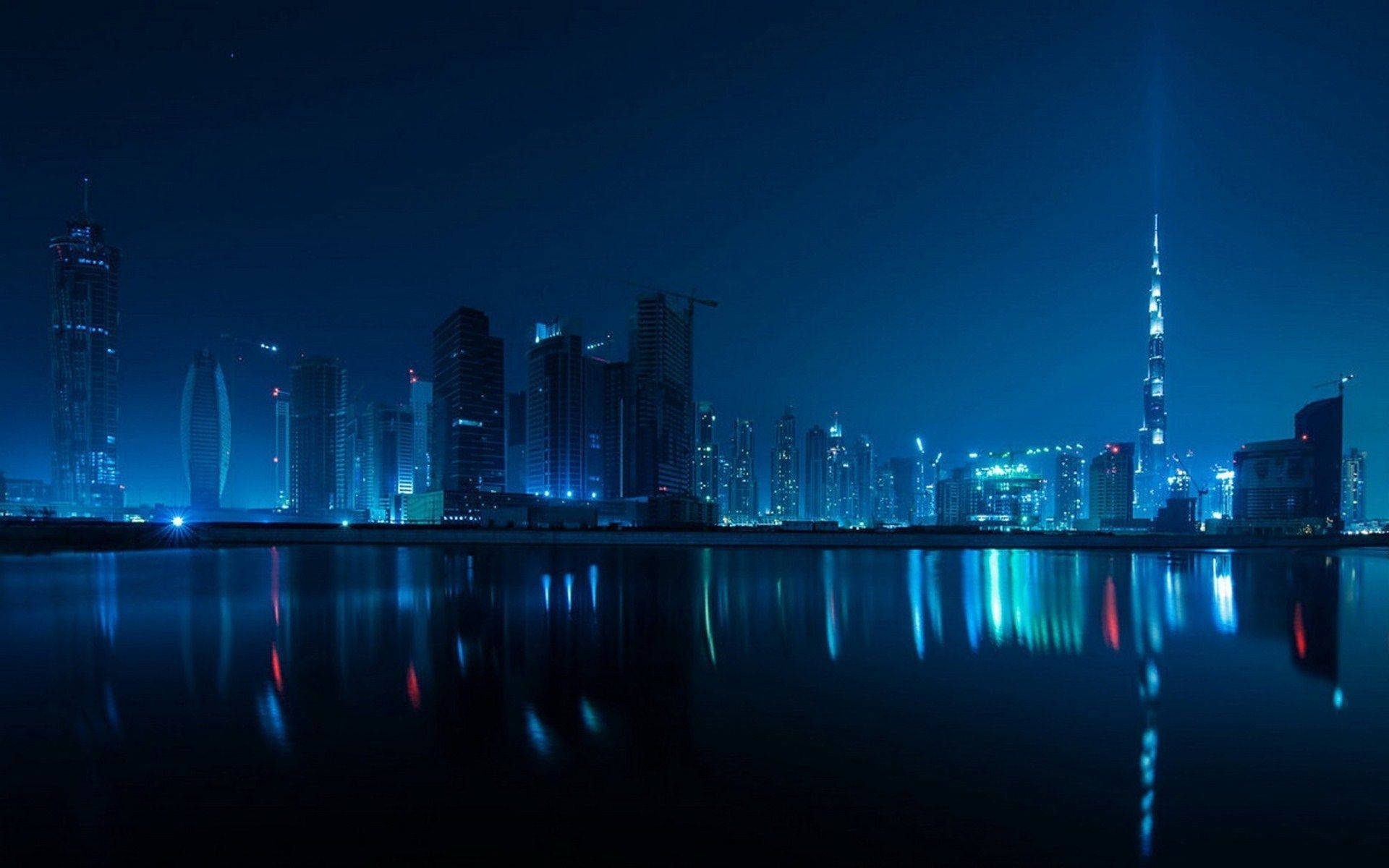 Dubai Skyline Xanh Thẩm Mỹ PC