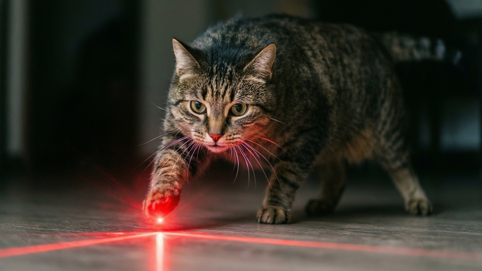Đuổi Theo Chấm Laser Hình nền