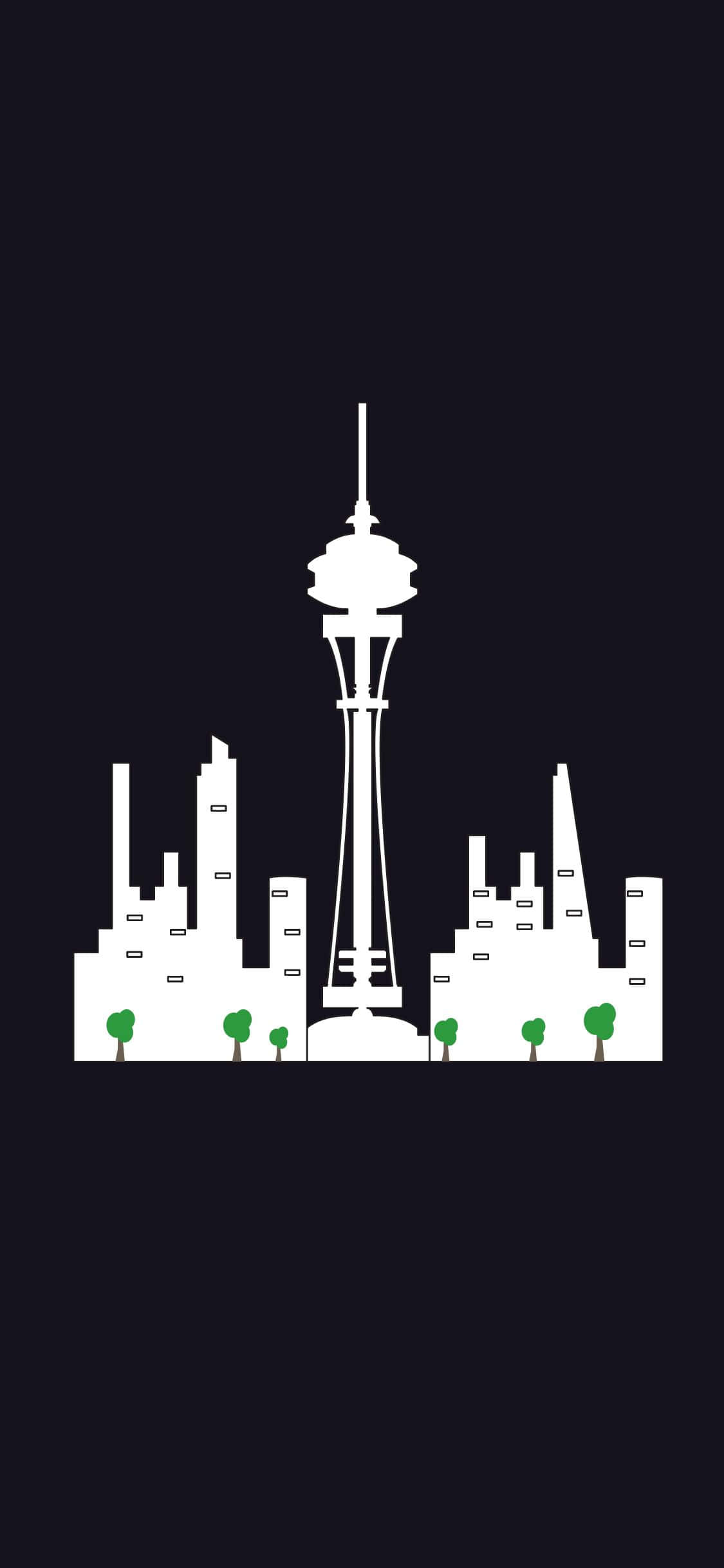 Đường chân trời tuyệt đẹp của Seattle, Washington qua ống kính iPhone X Hình nền