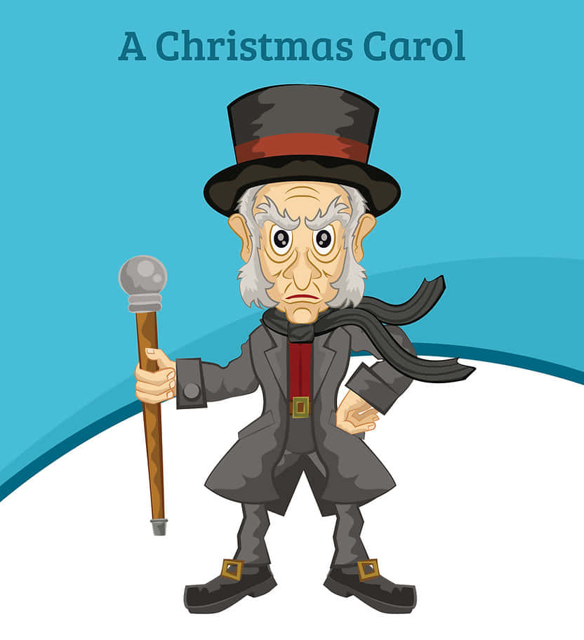 Ebenezer Scrooge và 3 Hồn Ma trong A Christmas Carol Hình nền