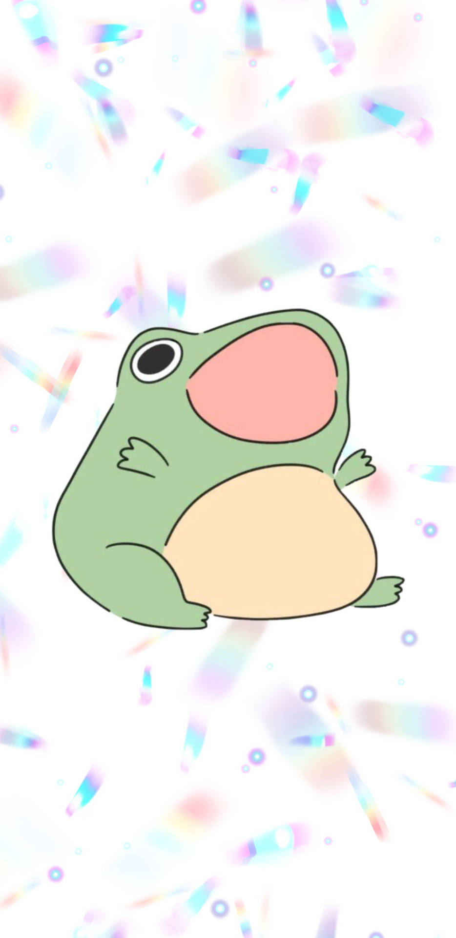 Ếch kêu Kawaii iPad Hình nền