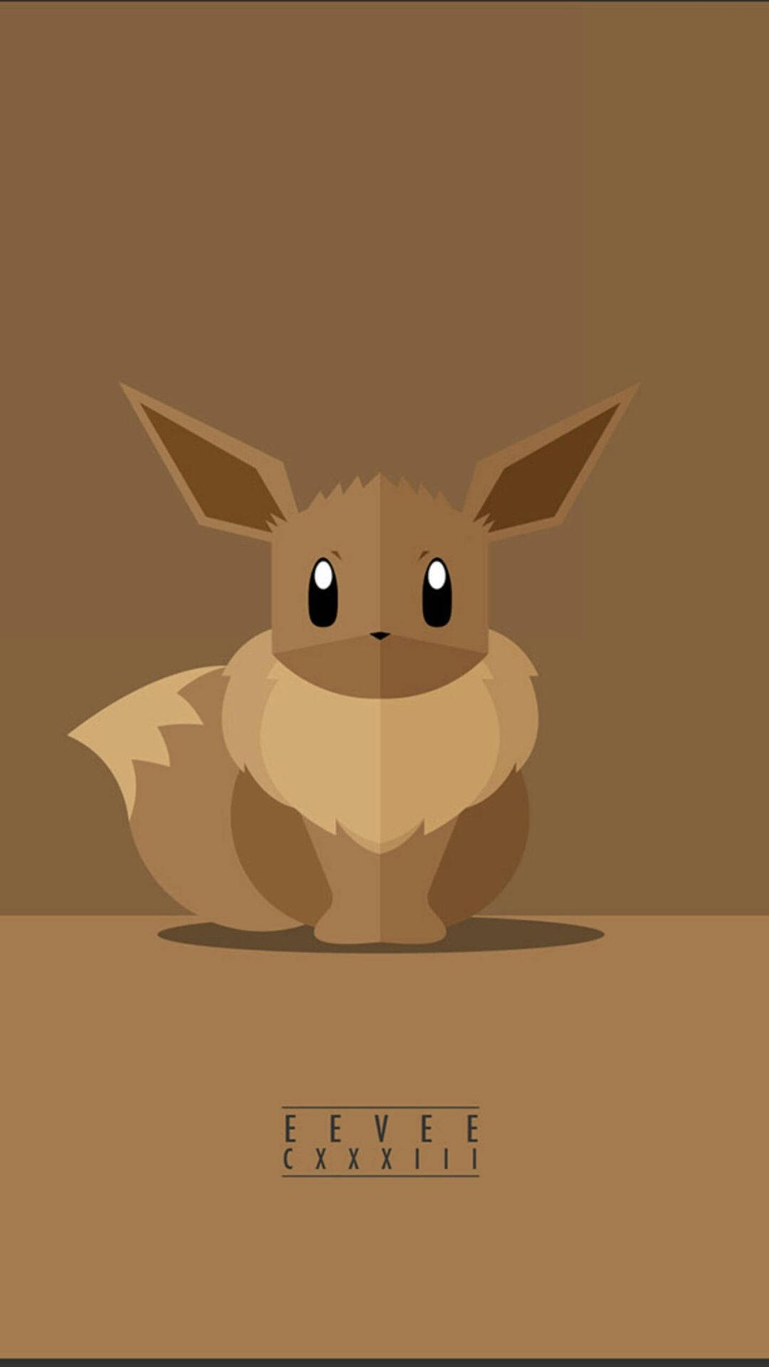Eevee nâu thẩm mỹ cho iPhone Hình nền