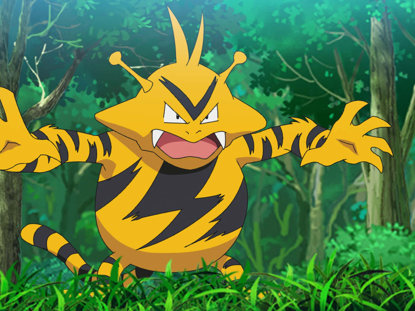 Electabuzz Trong Rừng Hình nền