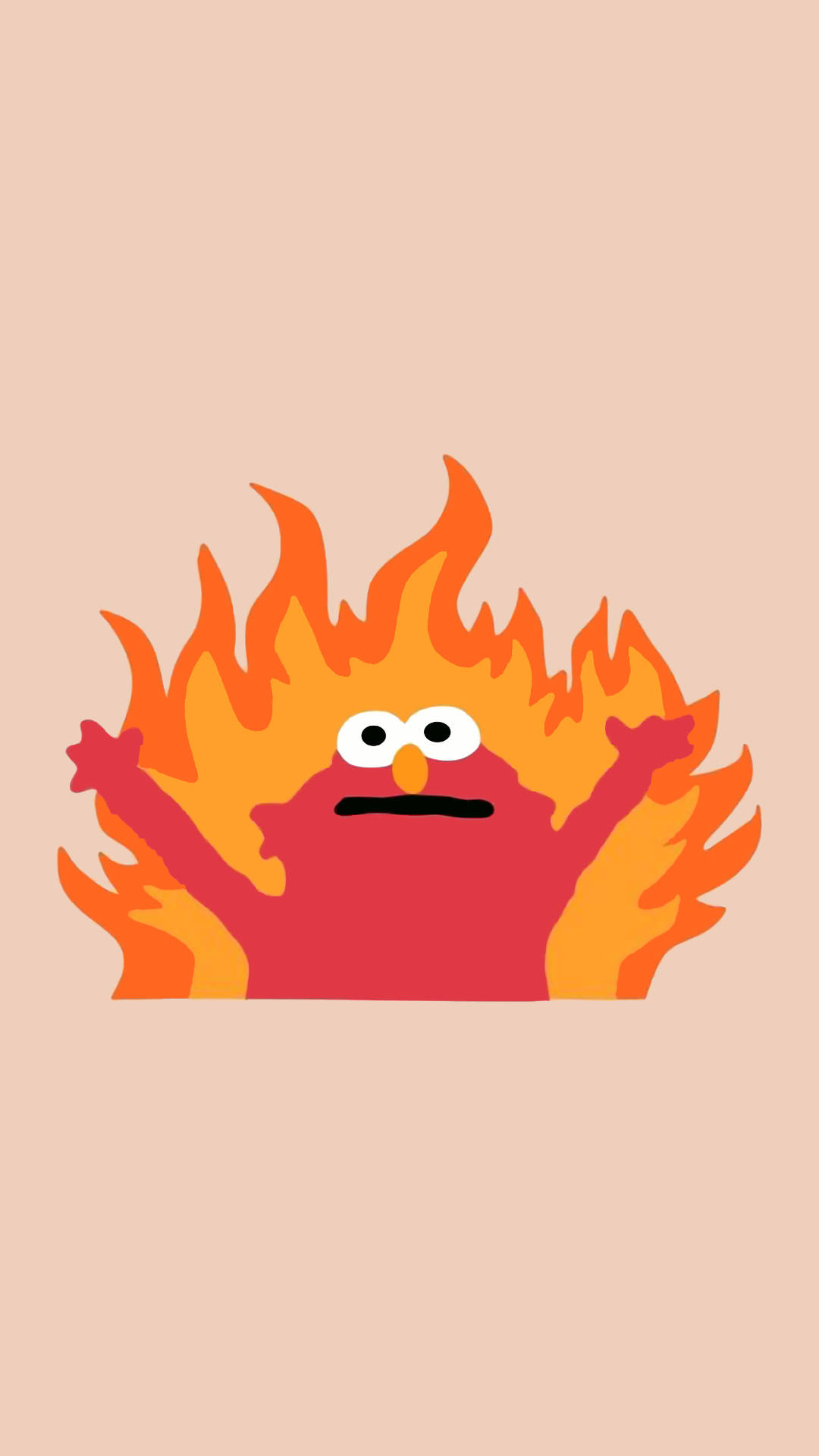 Elmo Hài Hước Đốt Cháy Hình nền