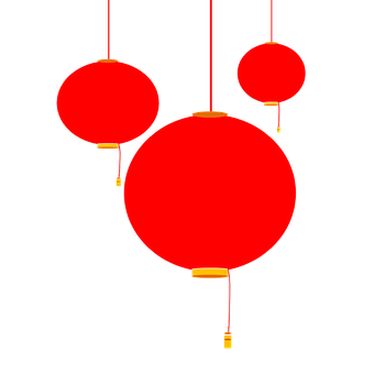 Đèn lồng đỏ Trung Quốc dạng vector Hình nền