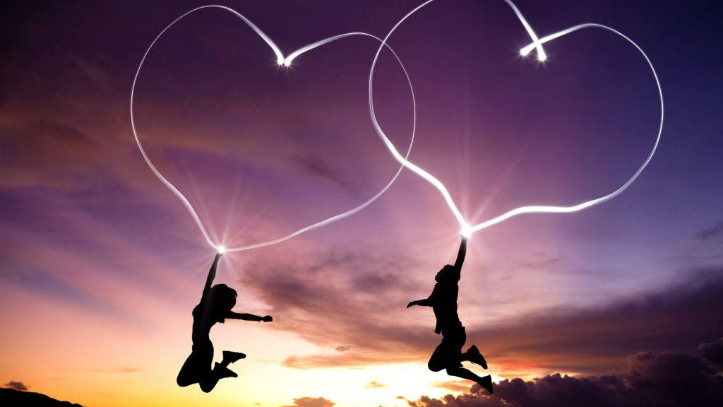 Đèn Trái Tim Tình Yêu Dễ Thương Hình nền