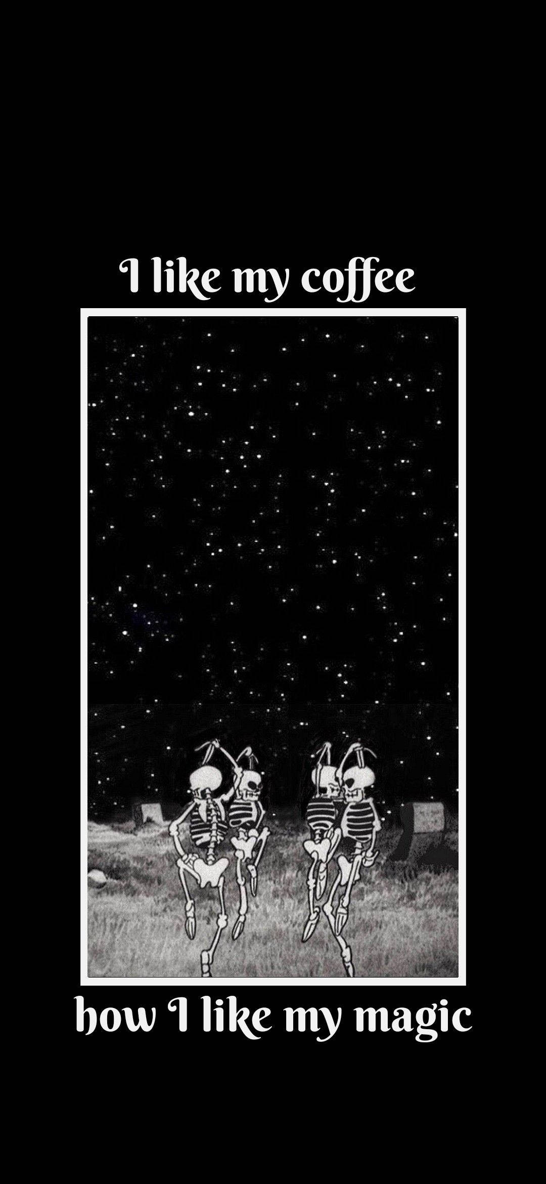Enchanted Brew: Sự kỳ diệu của phong cách phù thủy và cà phê. Hình nền