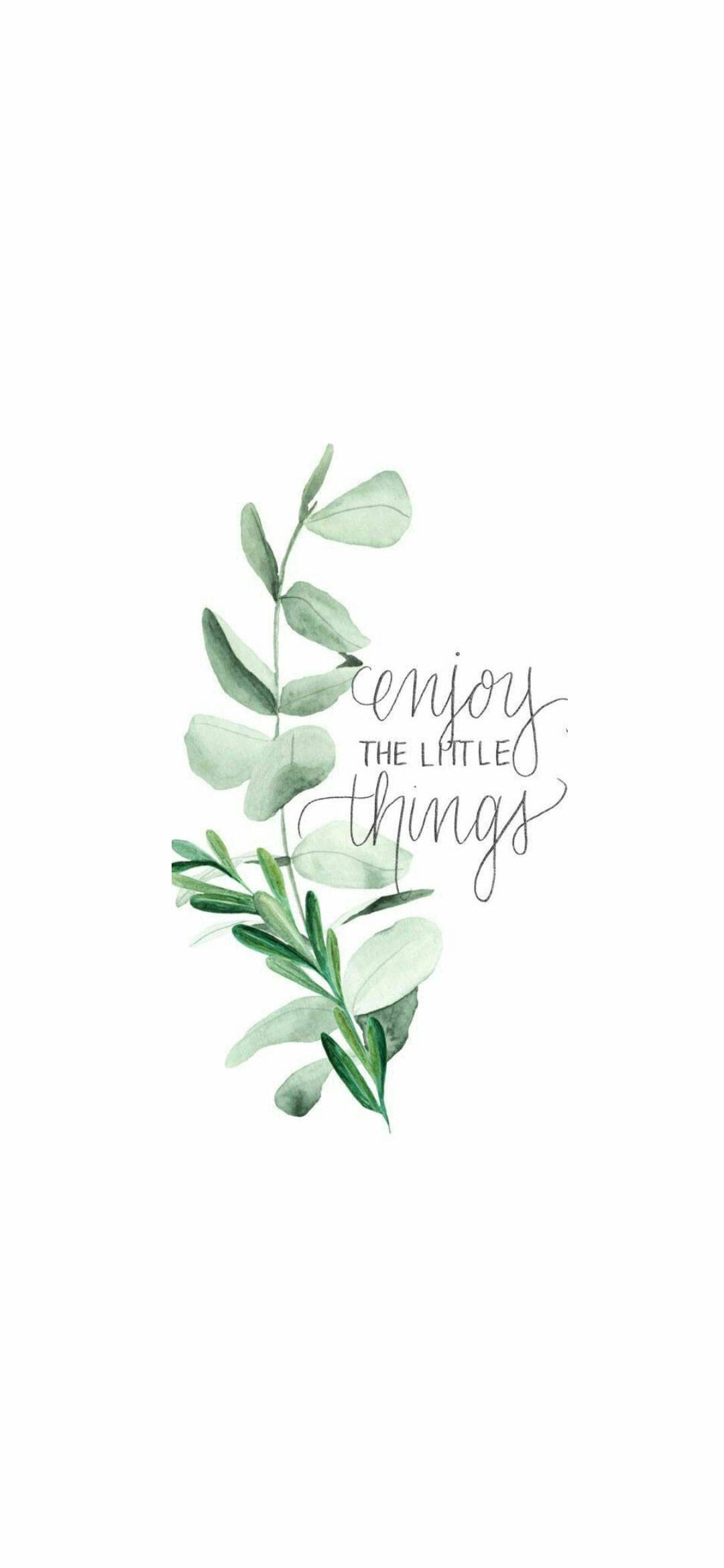 Enjoy Little Things Trắng iPhone Hình nền