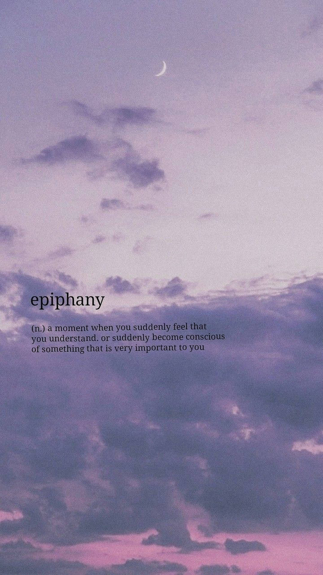 Hình nền Epiphany với từ ngữ thẩm mỹ — Thẩm mỹ từ ngữ GIF Hình nền