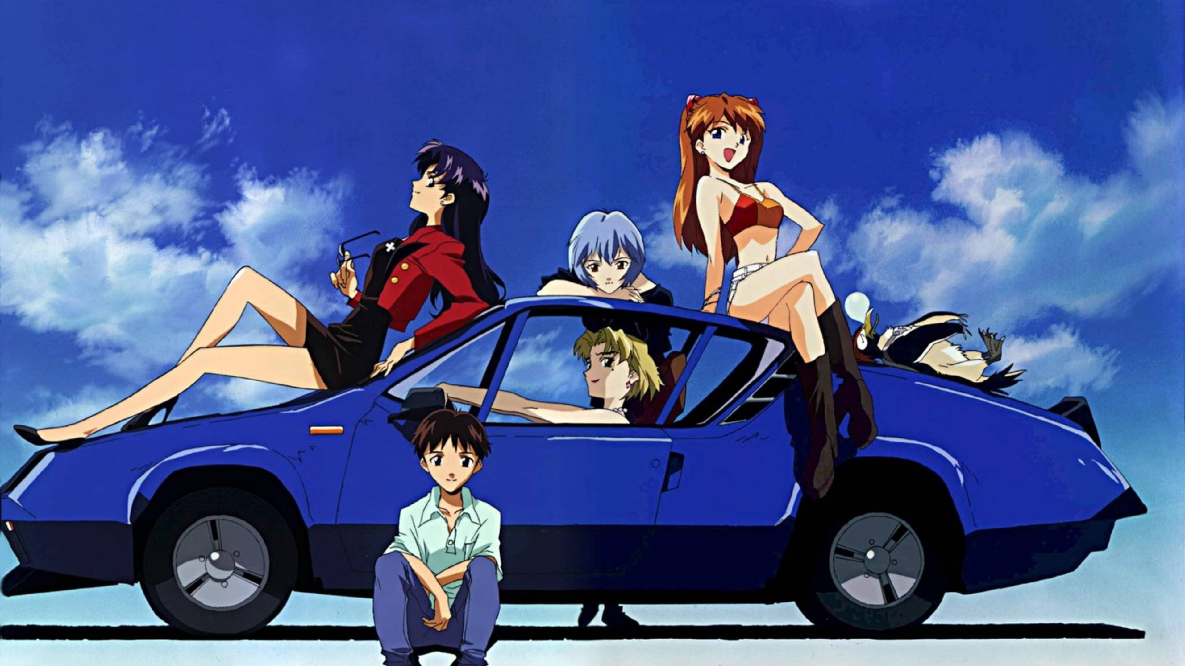Evangelion 4K Nhân Vật Trong Xe Hơi Hình nền