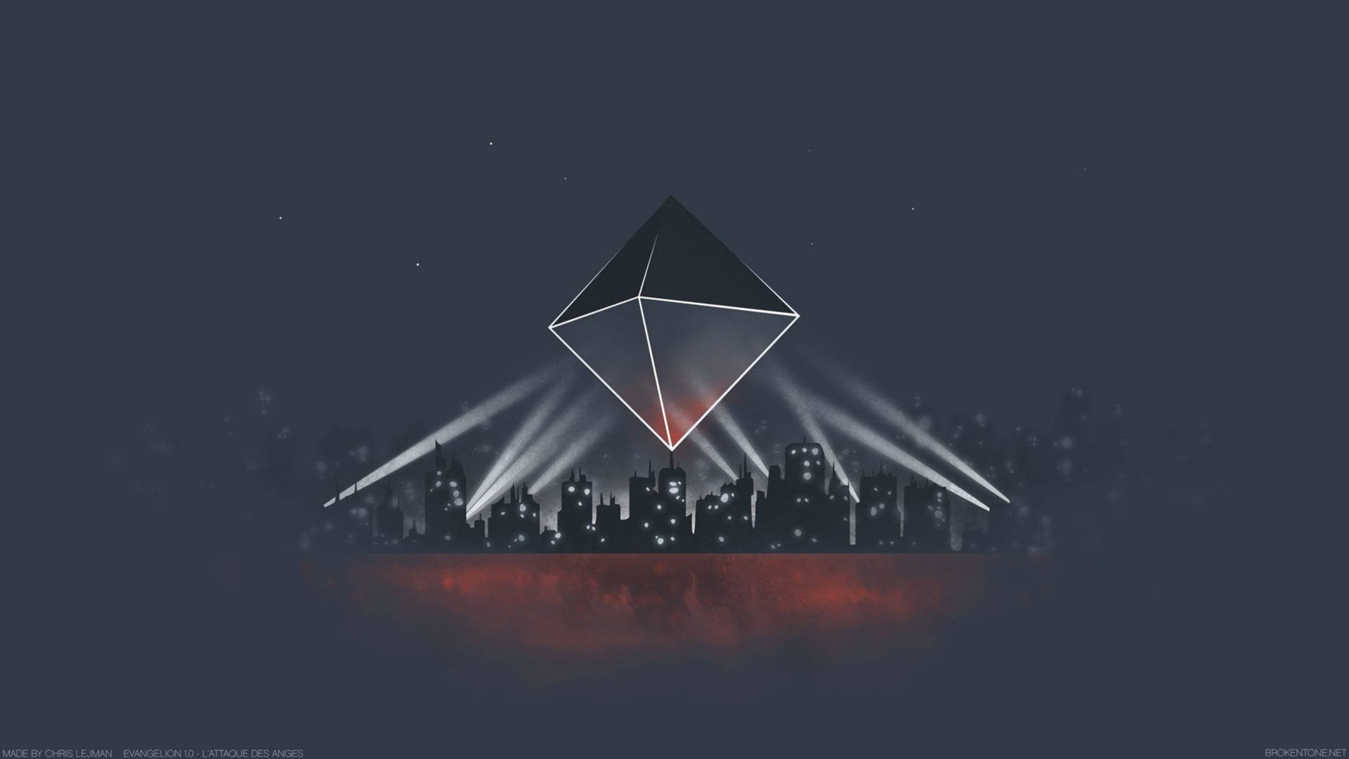 Evangelion 4K Ramiel Trên Thành Phố