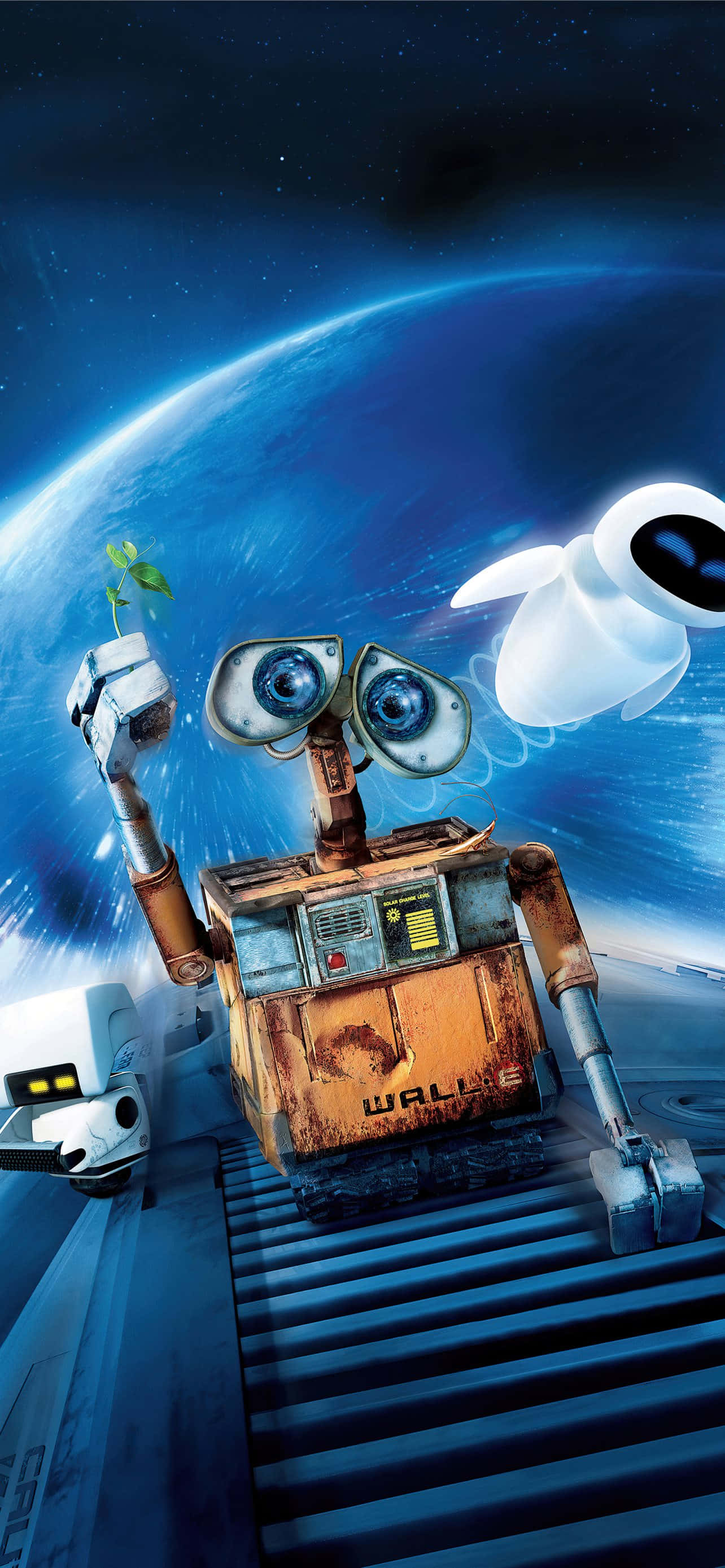 Eve và Wall E iPhone trên tàu vũ trụ Hình nền