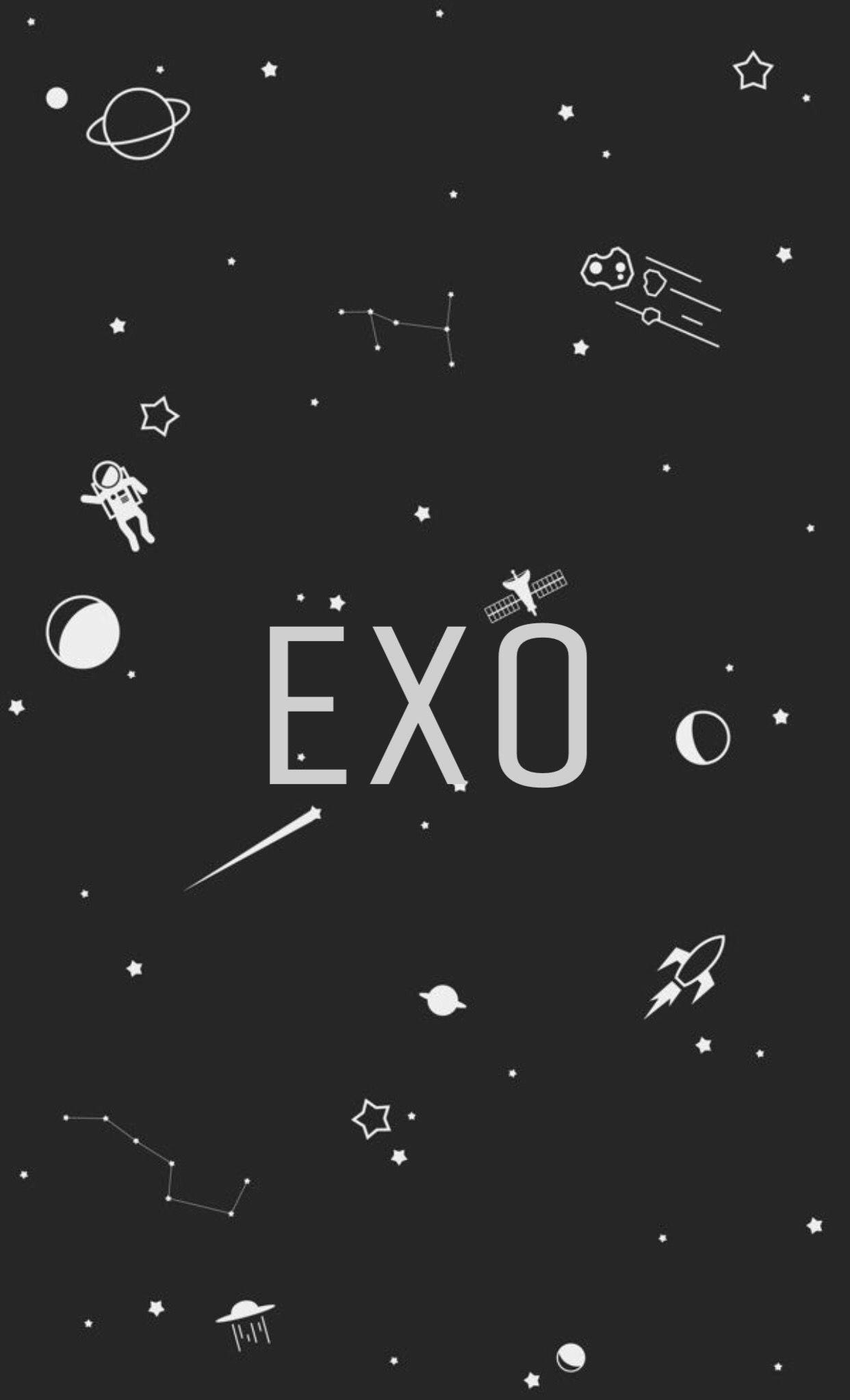 EXO Galaxy Fan Art Hình nền