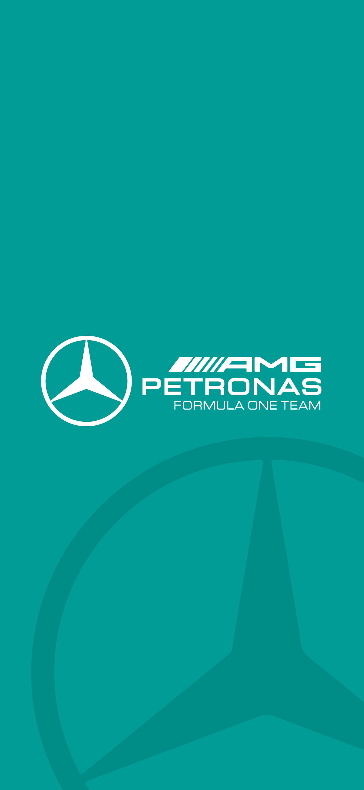 F1 AMG Petronas Logo Xanh lam Điện thoại iPhone Hình nền