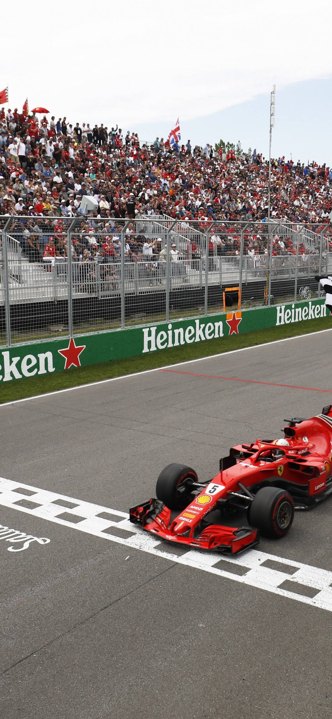 F1 Vettel Finish Line iPhone Hình nền