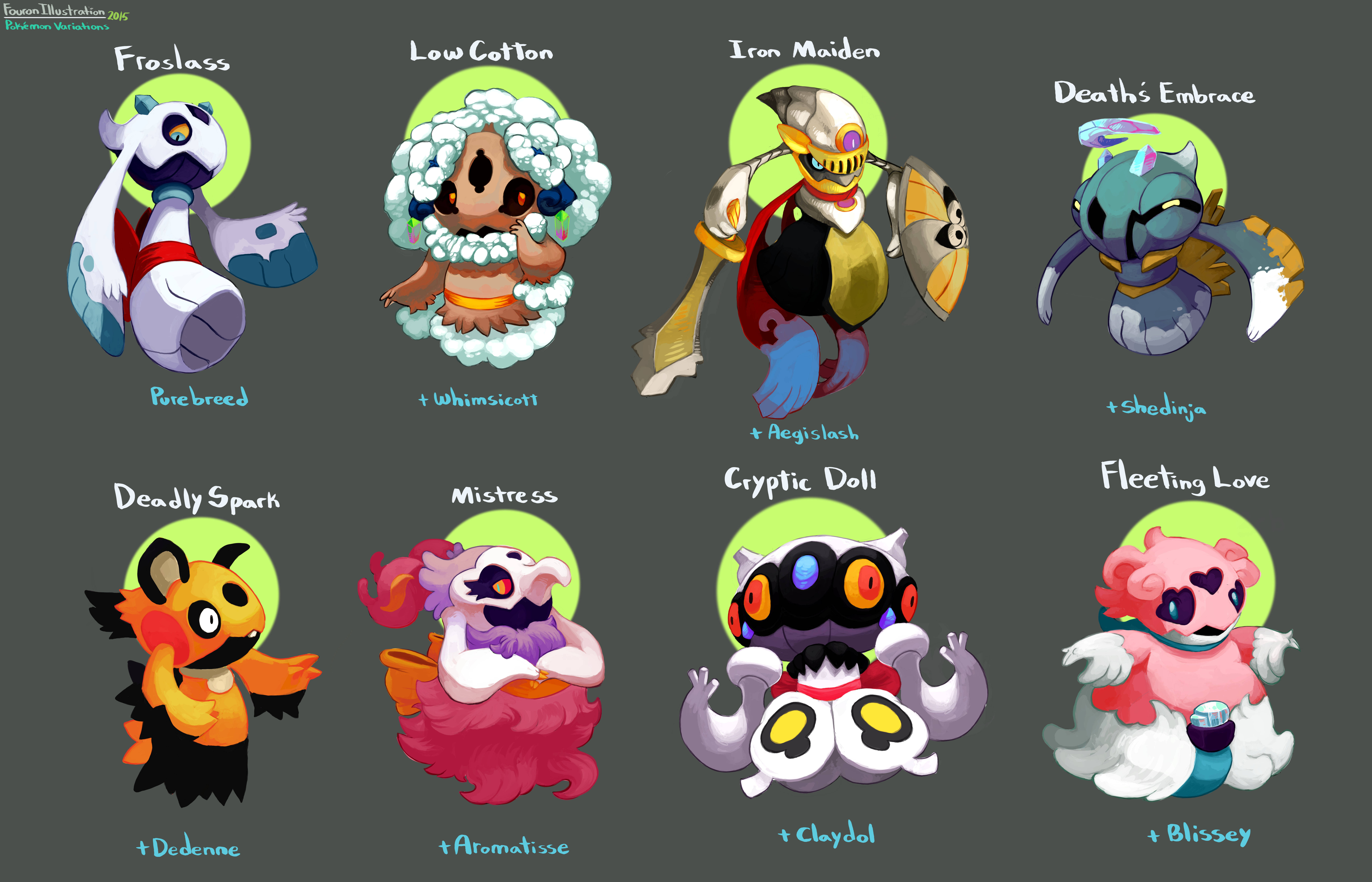 Fan Art Của Froslass Với Các Loài Khác Hình nền