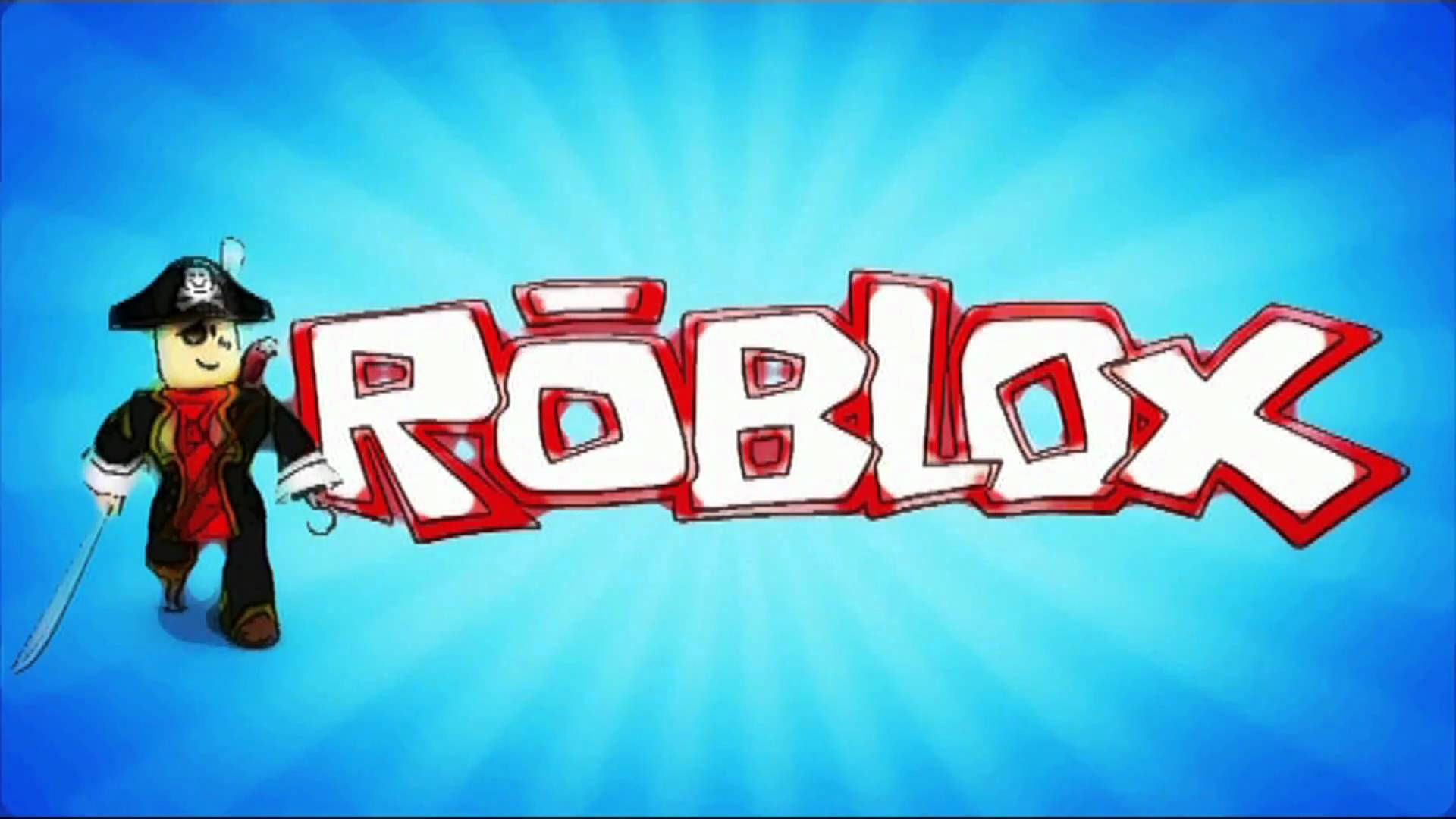 Hình nền sáng tạo về logo và thiết kế avatar cướp biển của Roblox.