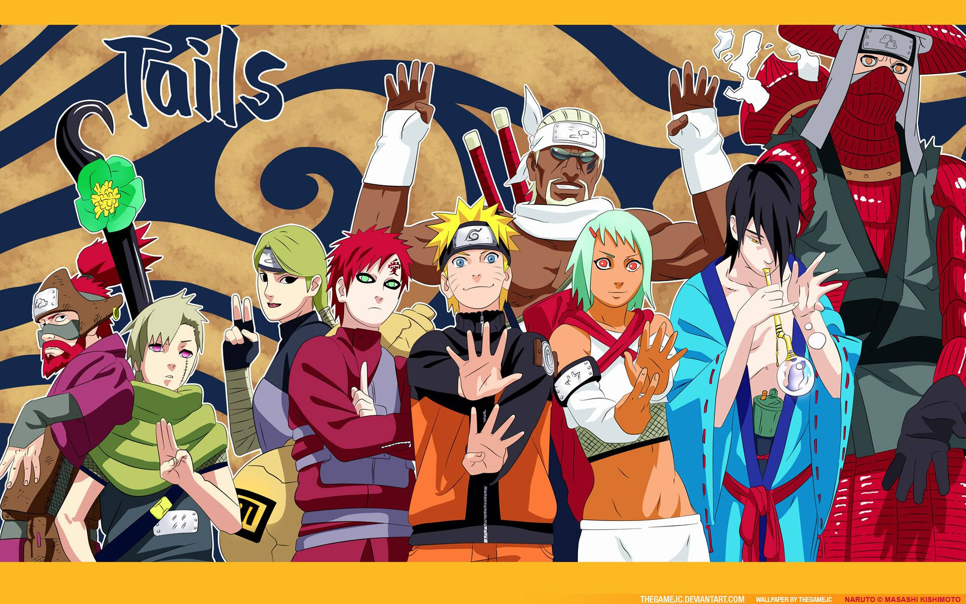 Fan Art Nhân Vật Jinchuriki Naruto Hình nền