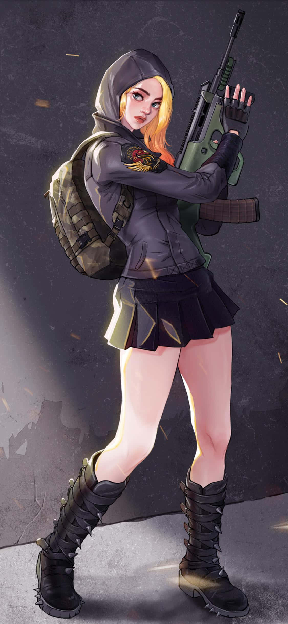 Fanart Cô gái PUBG iPhone Hình nền