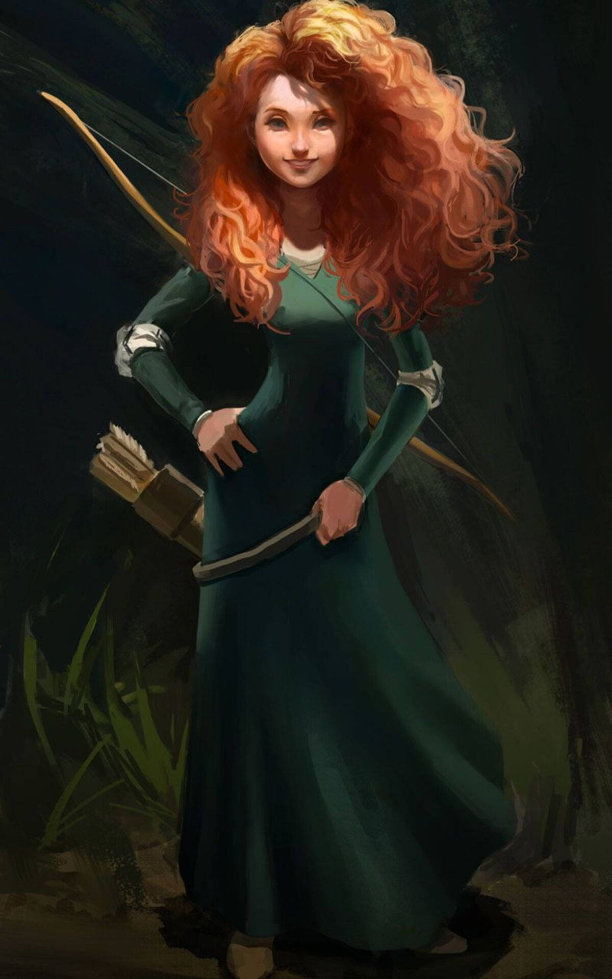 Fanart Công Chúa Merida Điện Thoại Hình nền