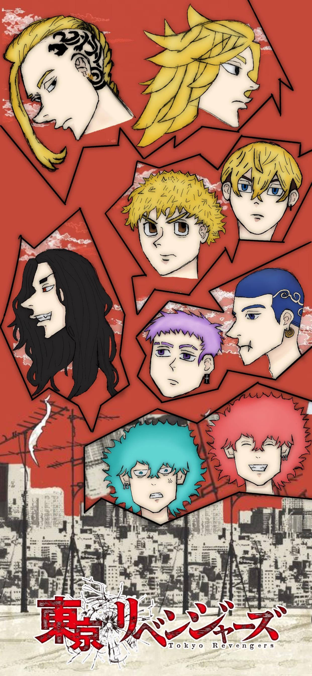 Fanart dễ thương của các nhân vật manga Tokyo Revengers Hình nền