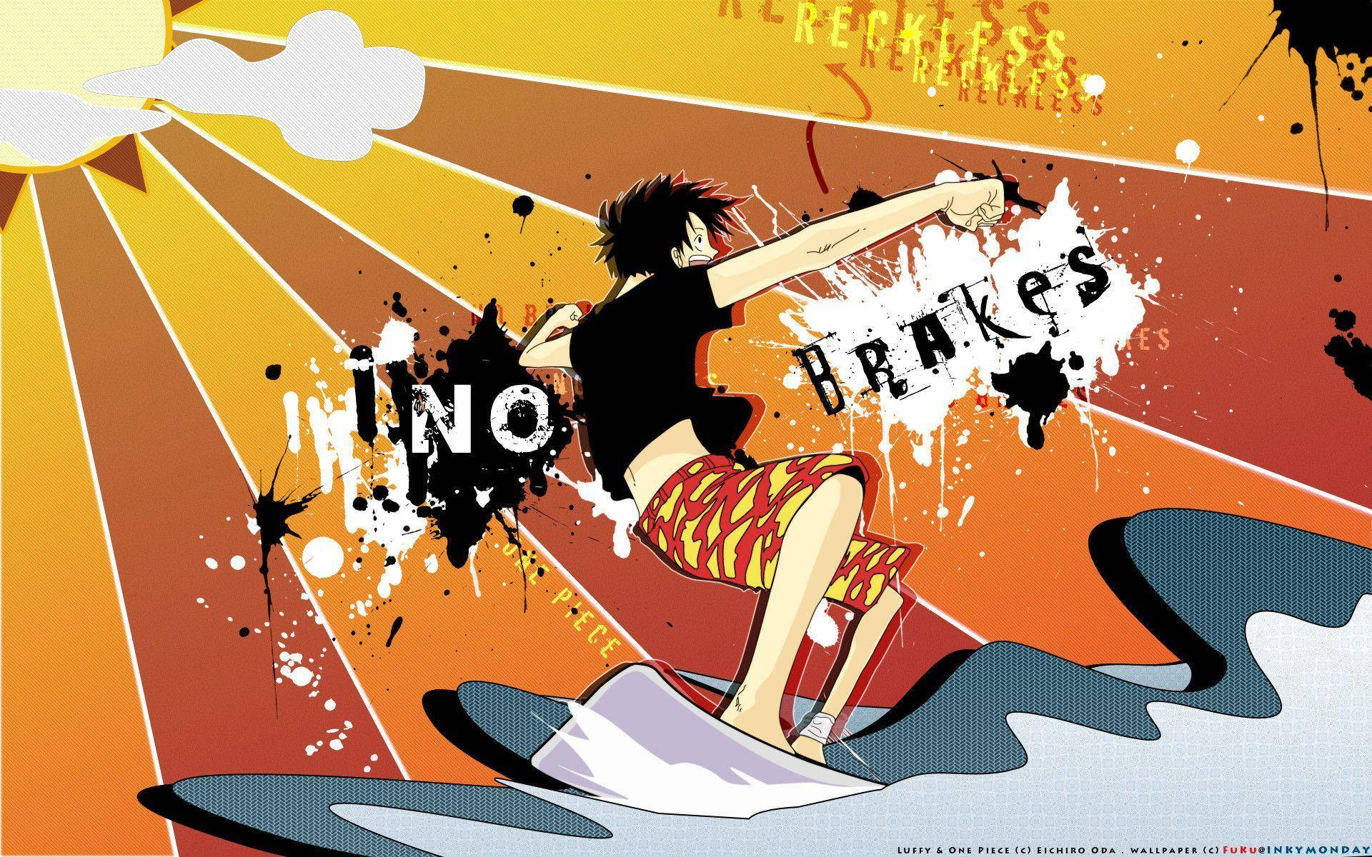 Fanart Luffy Hải Tặc Lướt Sóng