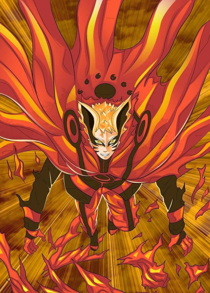 Ngọn lửa Naruto Baryon Mode — Naruto iPhone GIF Hình nền
