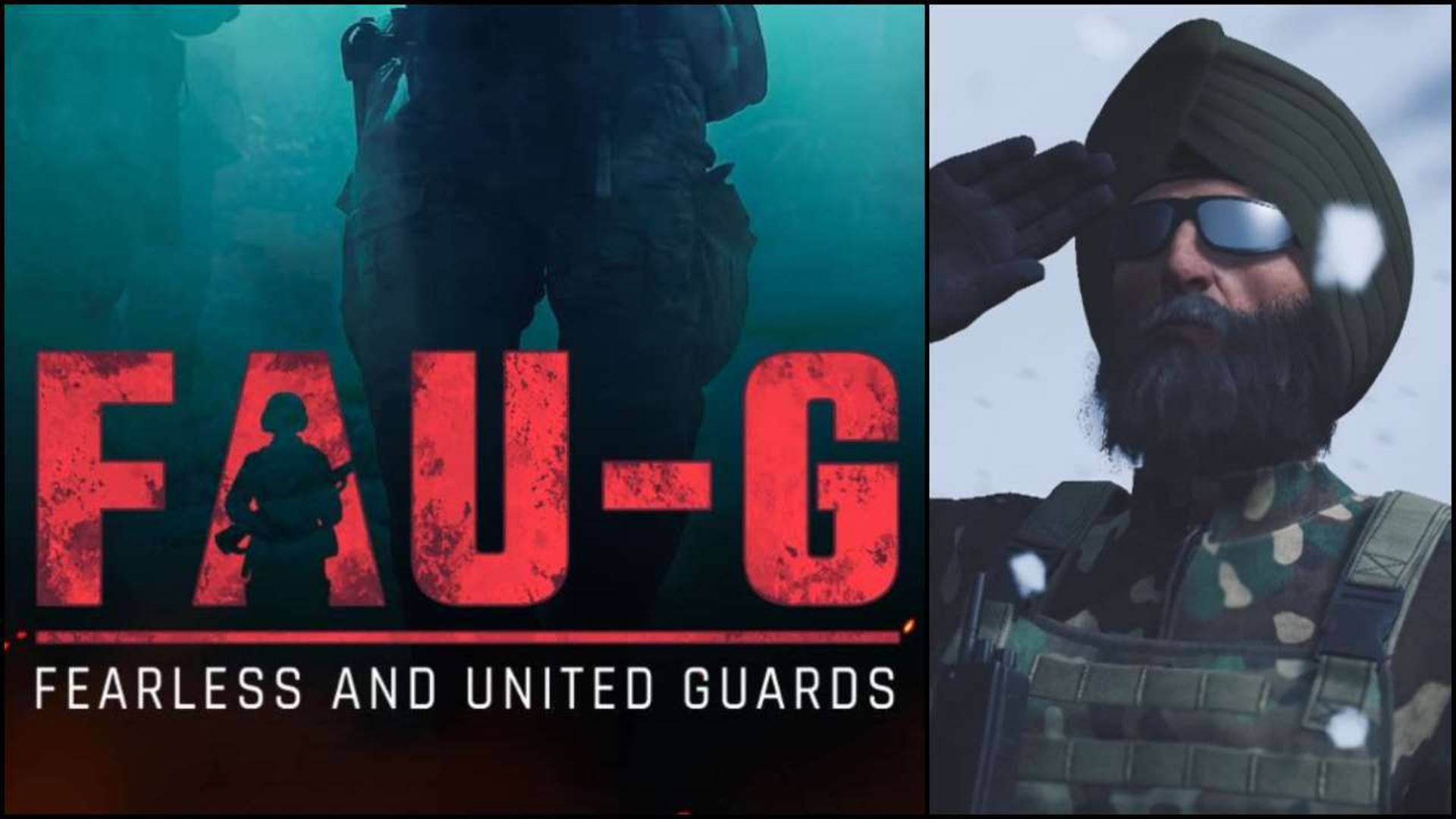 FAU-G Logo Chào Cờ Người Lính Hình nền