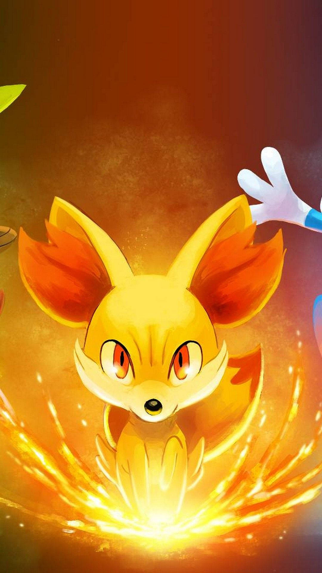 Fennekin Pokemon Rực Lửa cho iPhone Hình nền