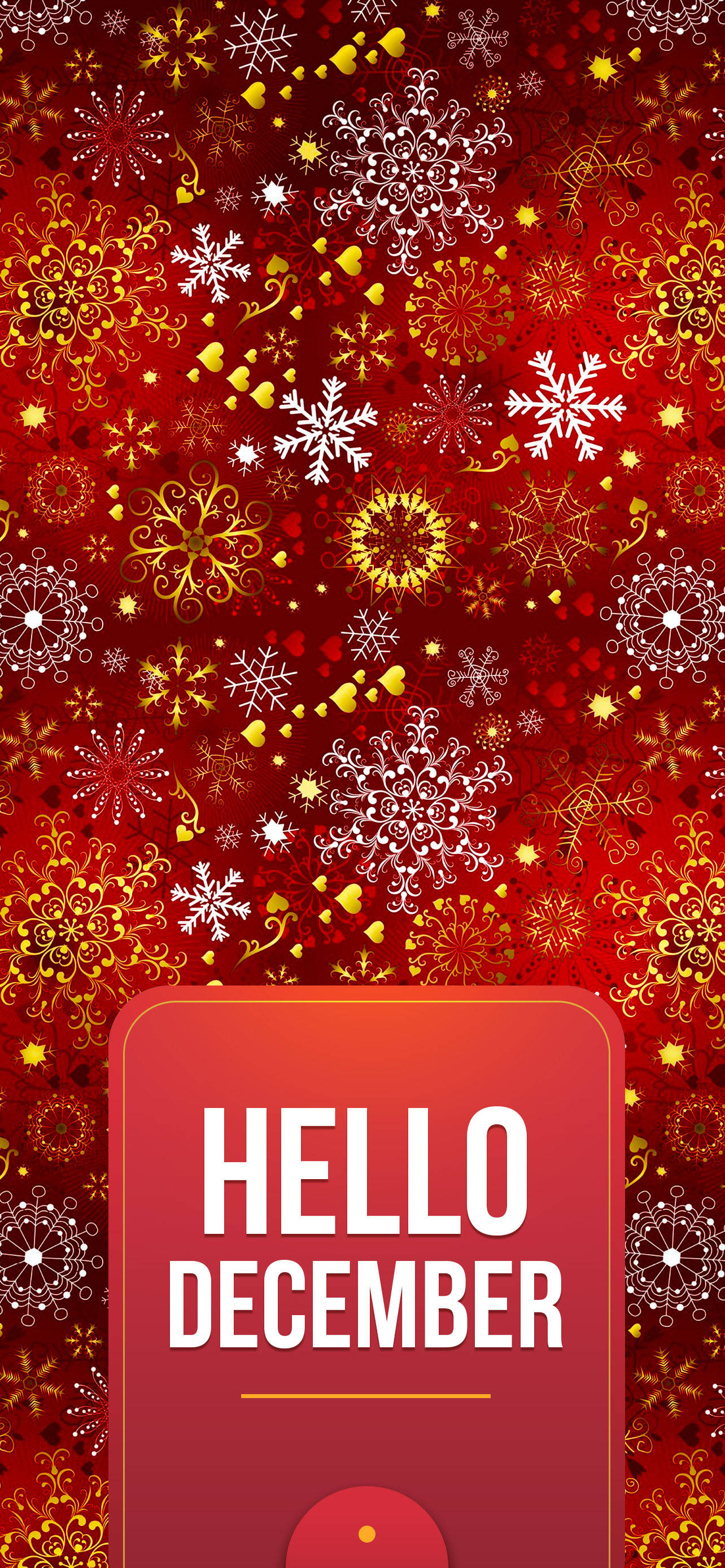 Festive Red December Hình nền