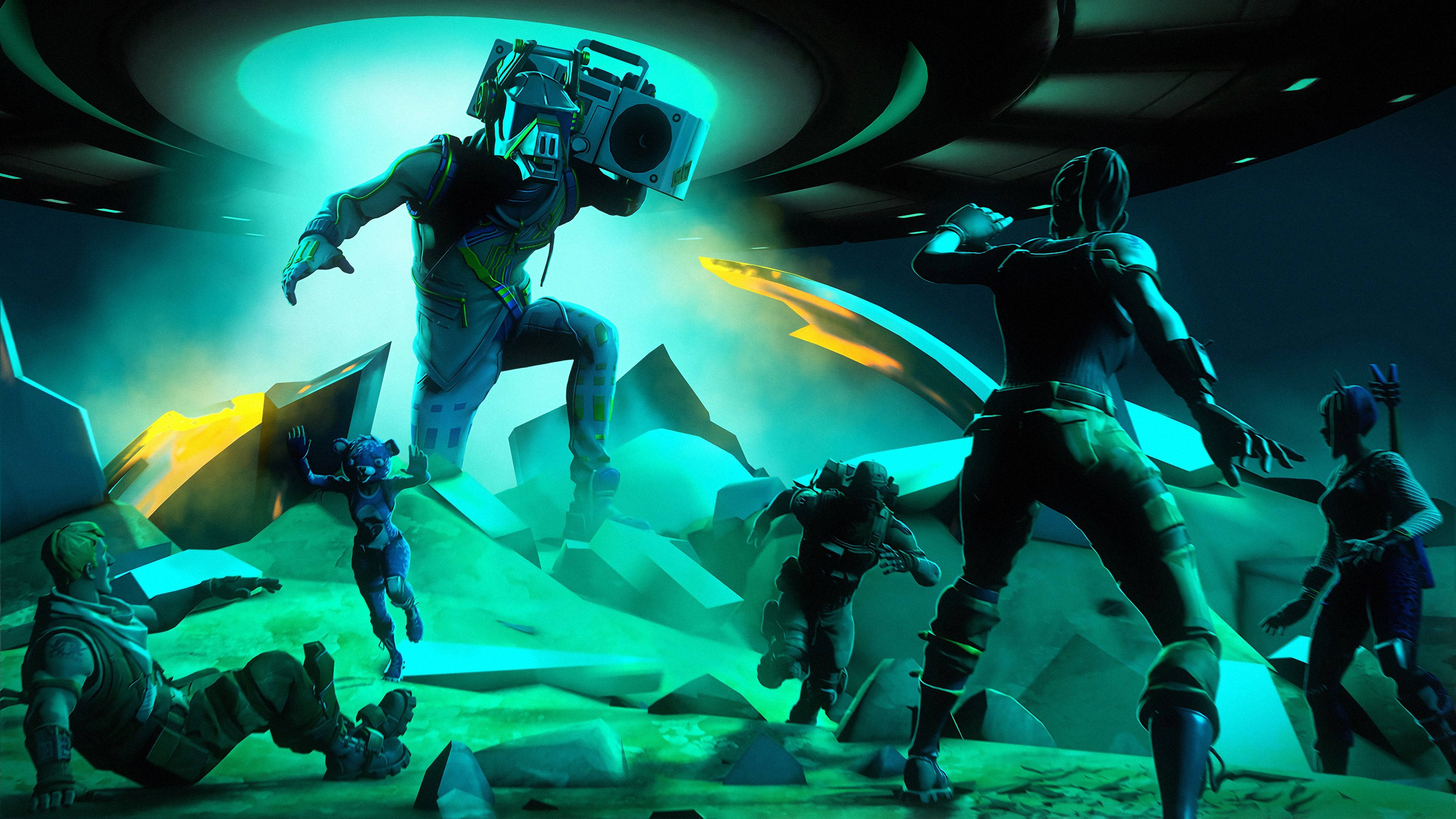 Fortnite DJ Yonder Hạ Cánh Ngầu Hình nền