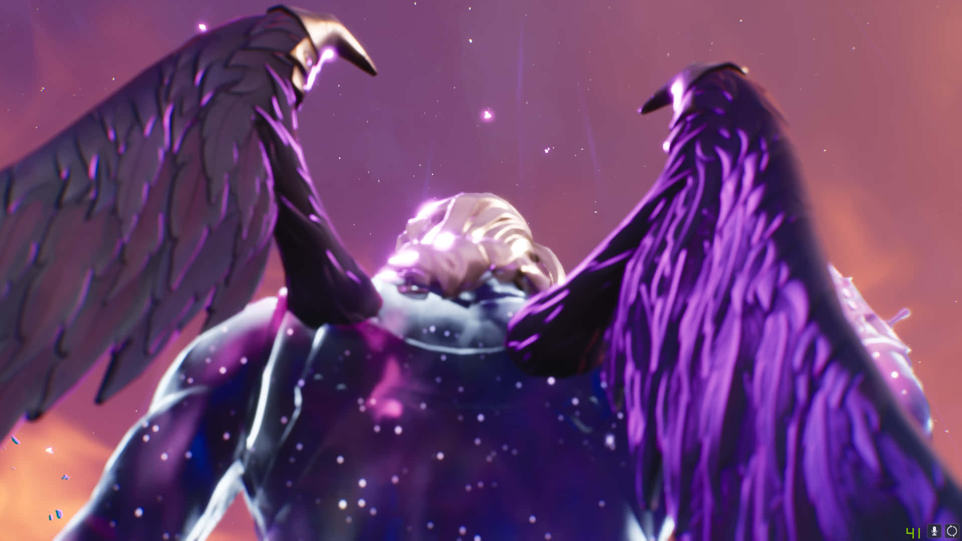 Fortnite Galaxy Với Đôi Cánh Hình nền