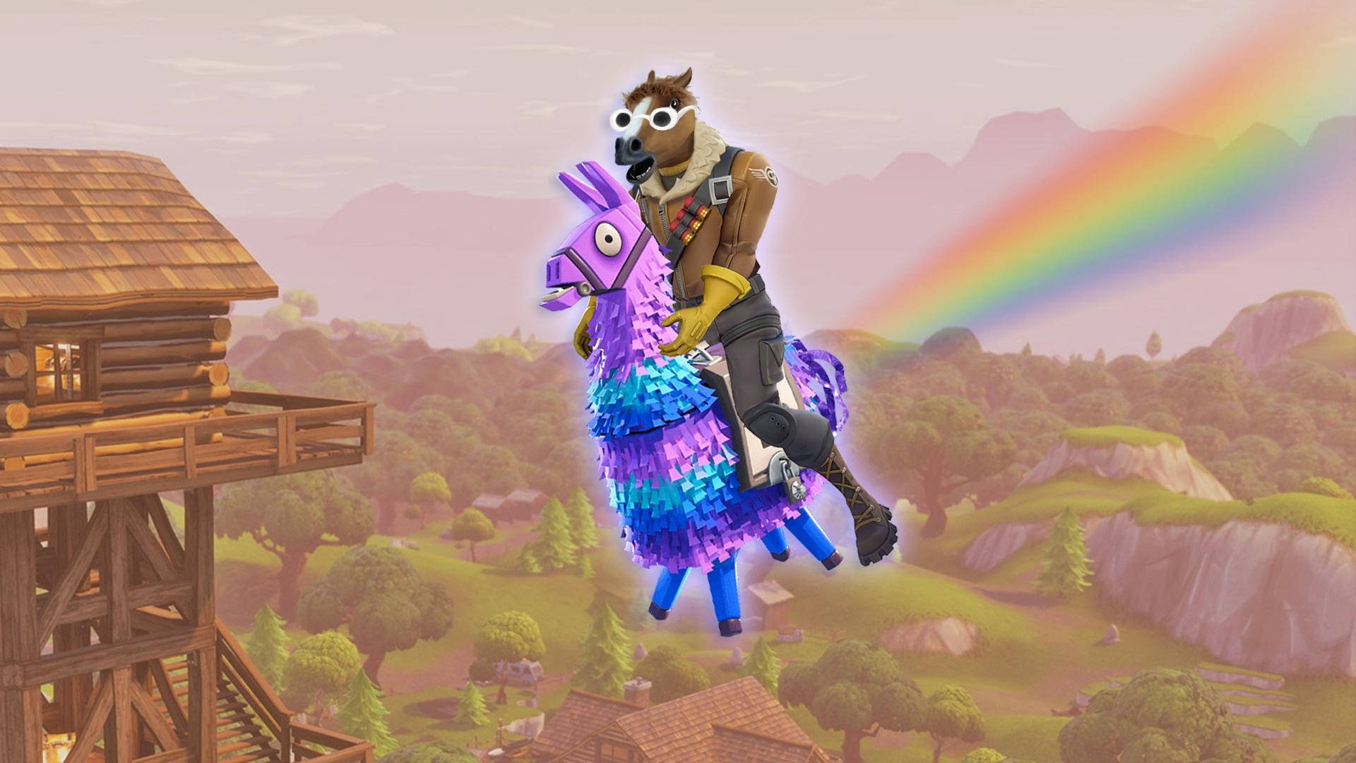 Fortnite Meme Cưỡi Ngựa Hình nền