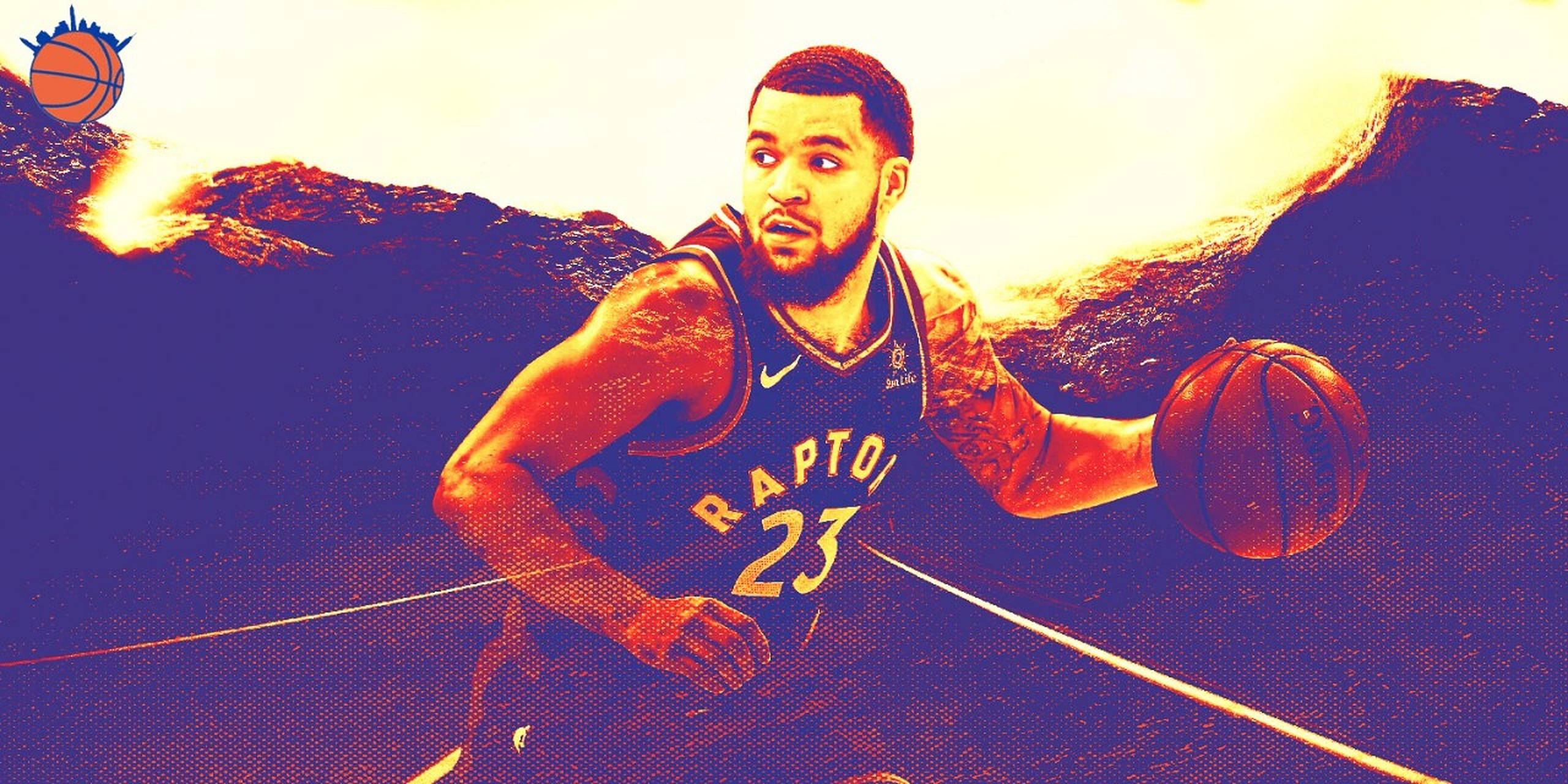Fred Vanvleet nghệ thuật tím Hình nền