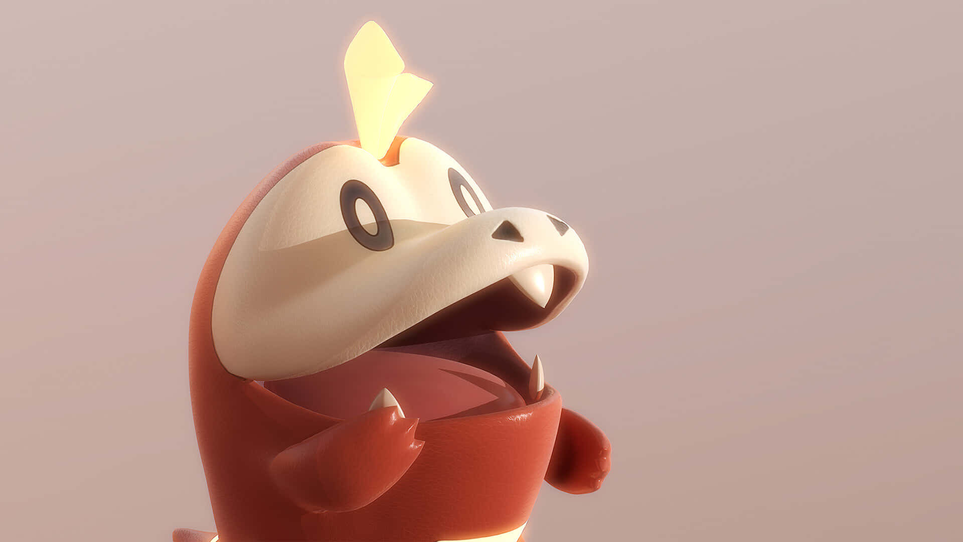 Fuecoco Pokemon há miệng 3D Hình nền